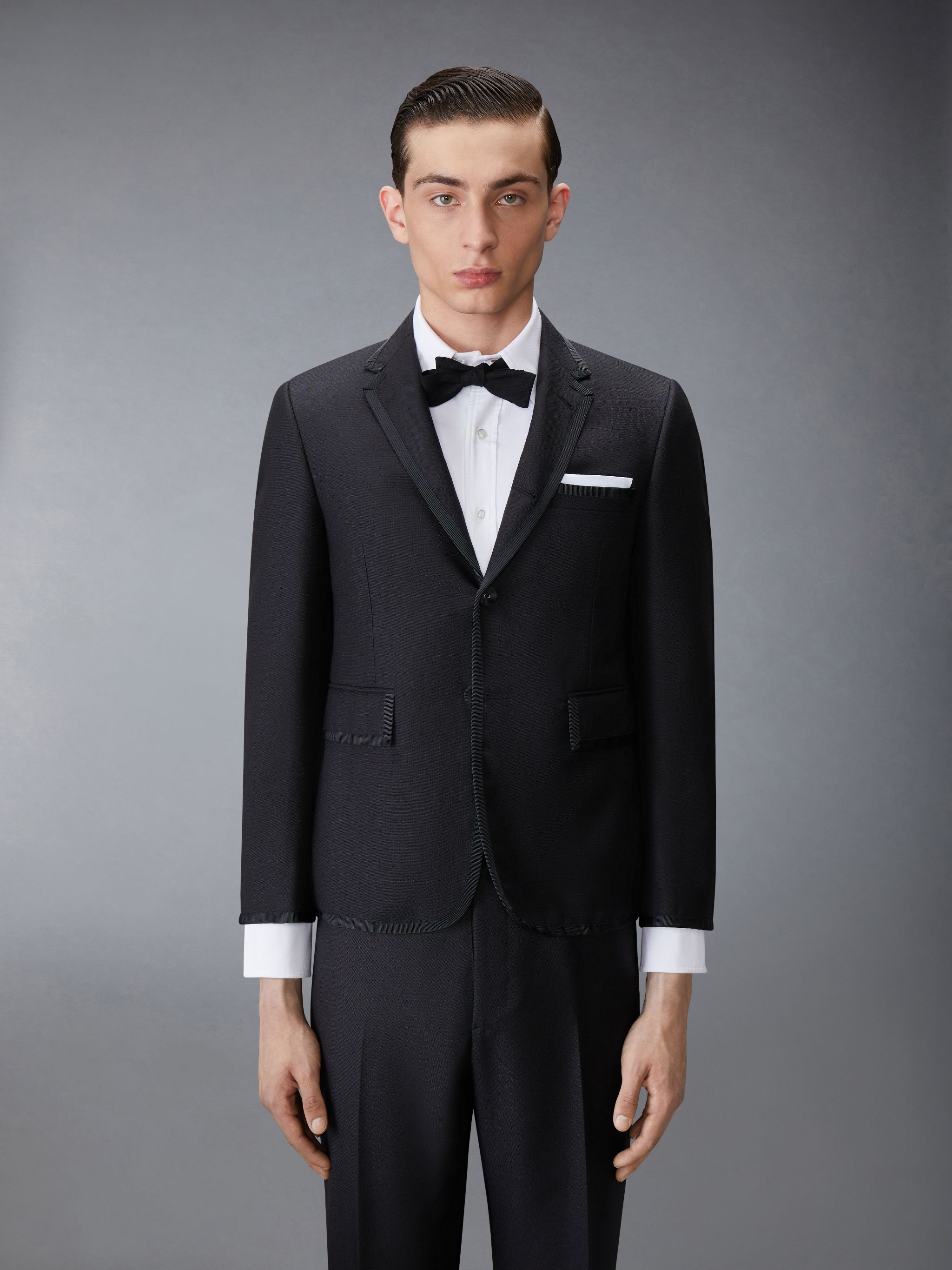 BLACK 2PLY MOHAIR CLASSIC TUXEDO - 3