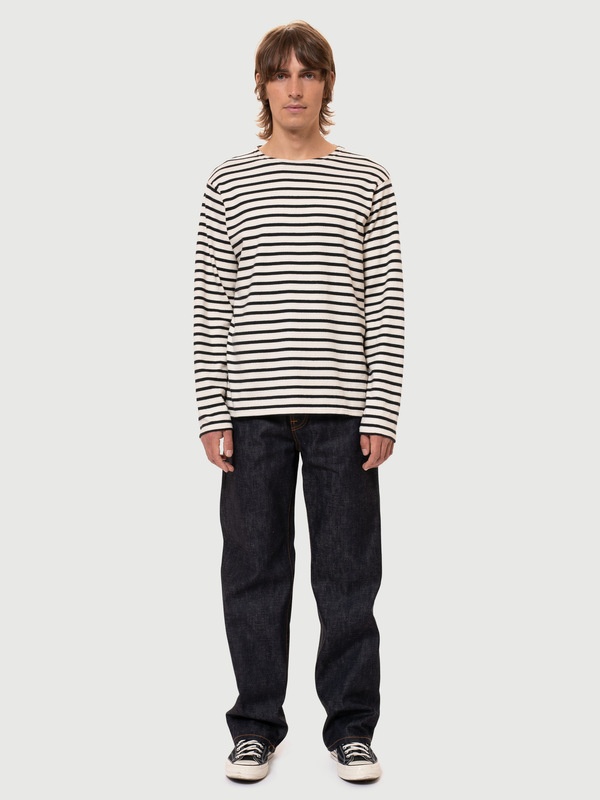 Charles Sailor Stripe Offwhite/black - 2