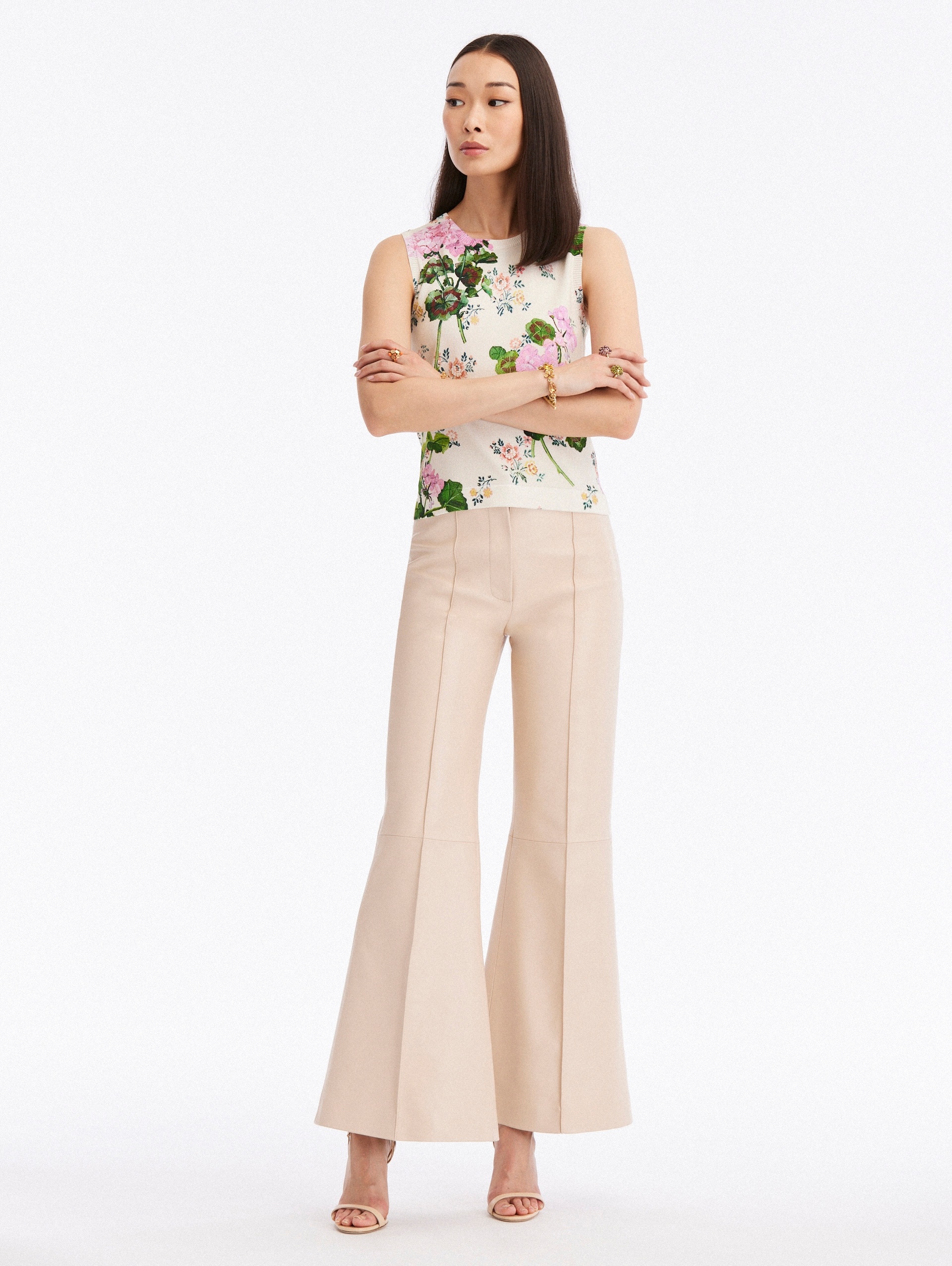 GERANIUM WALL PAPER PRINTED TANK - 2