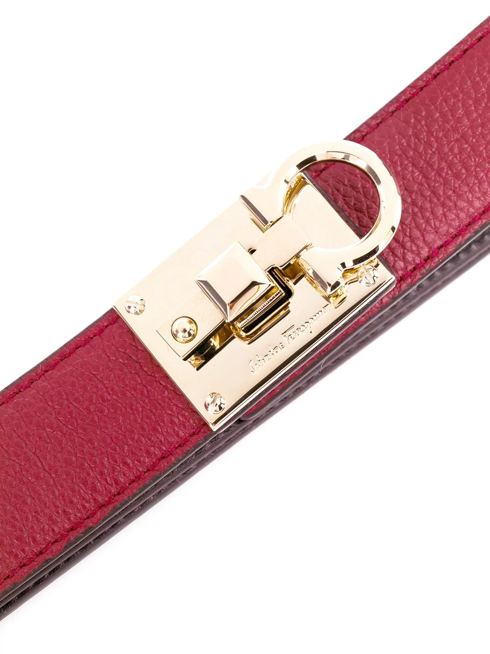 Gancini-buckle skinny waist belt - 2