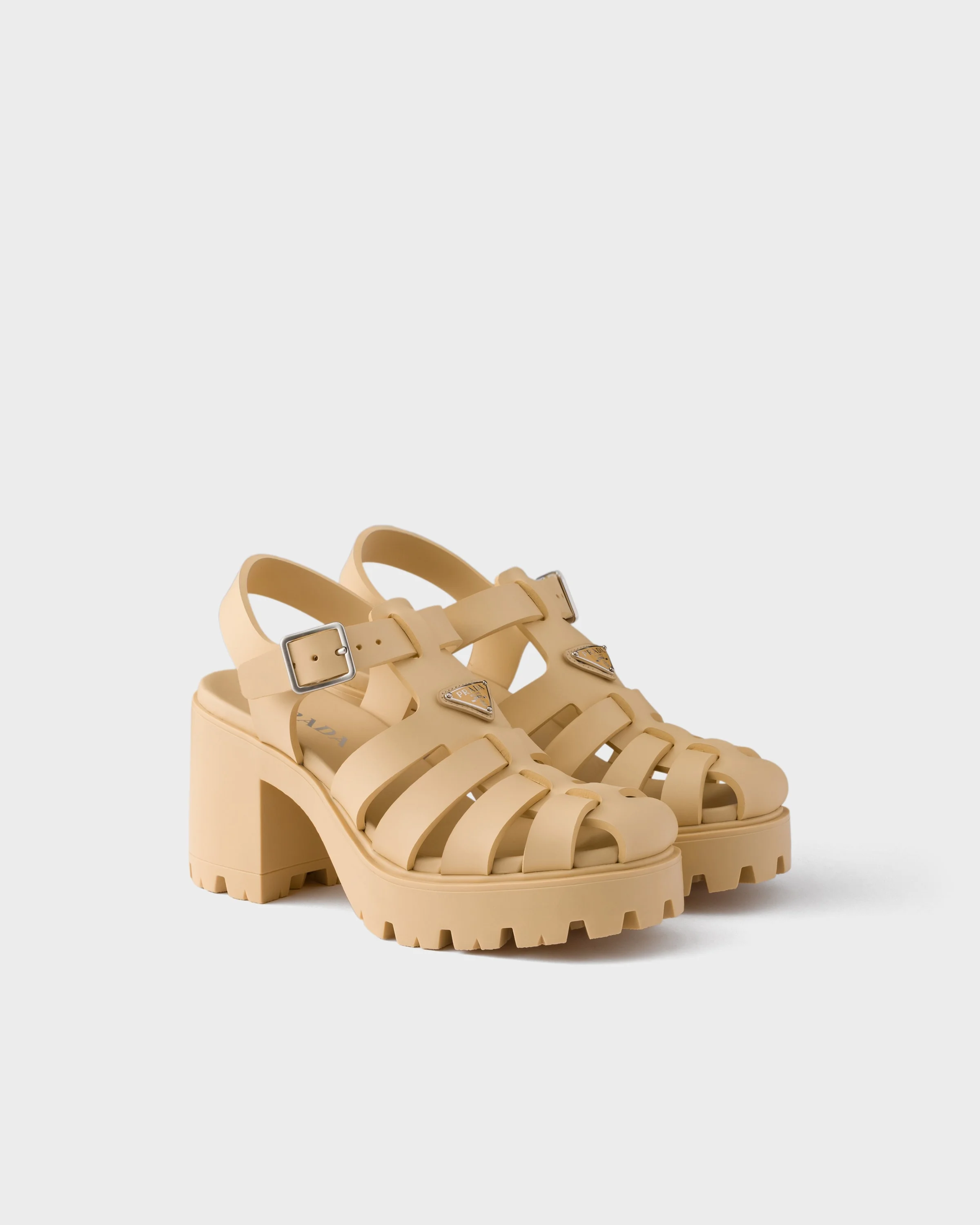Rubber platform sandals - 1