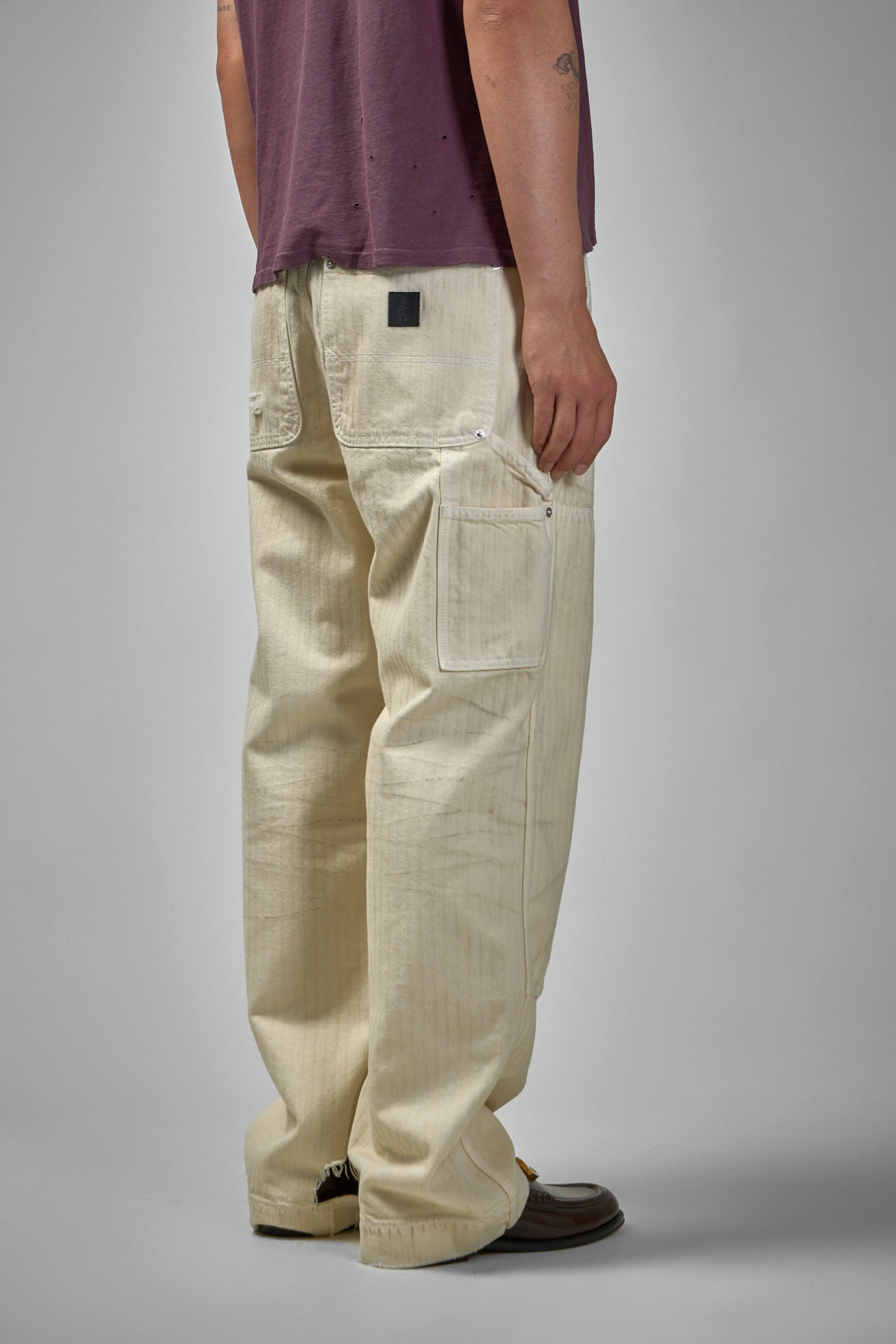 Double Knee Paint Pants - 4