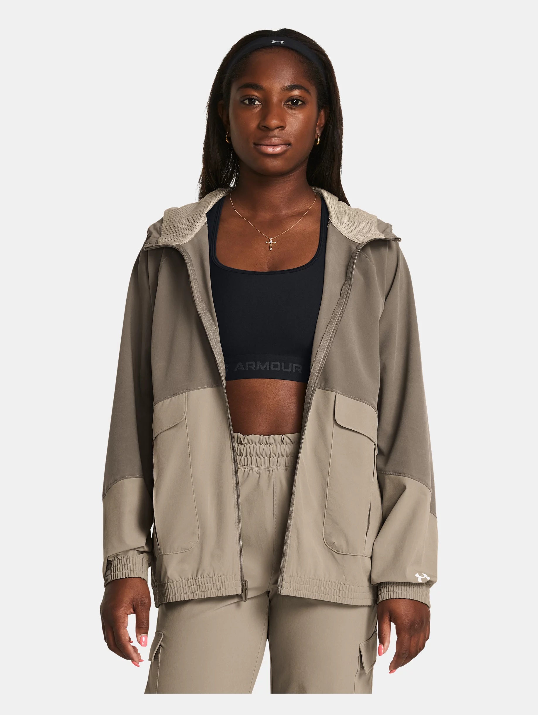 Women's UA ArmourSport Cargo Oversized Jacket - 2