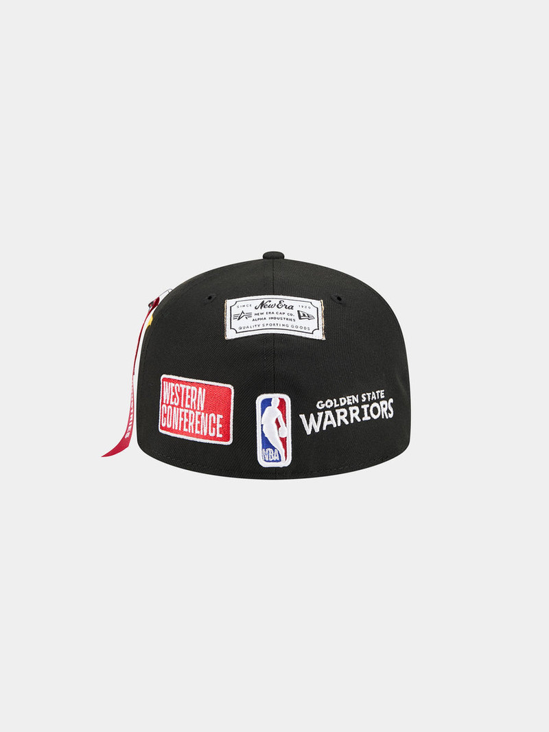 ALPHA INDUSTRIES GOLDEN STATE WARRIORS X ALPHA X NEW ERA 59FIFTY FITTED CAP outlook