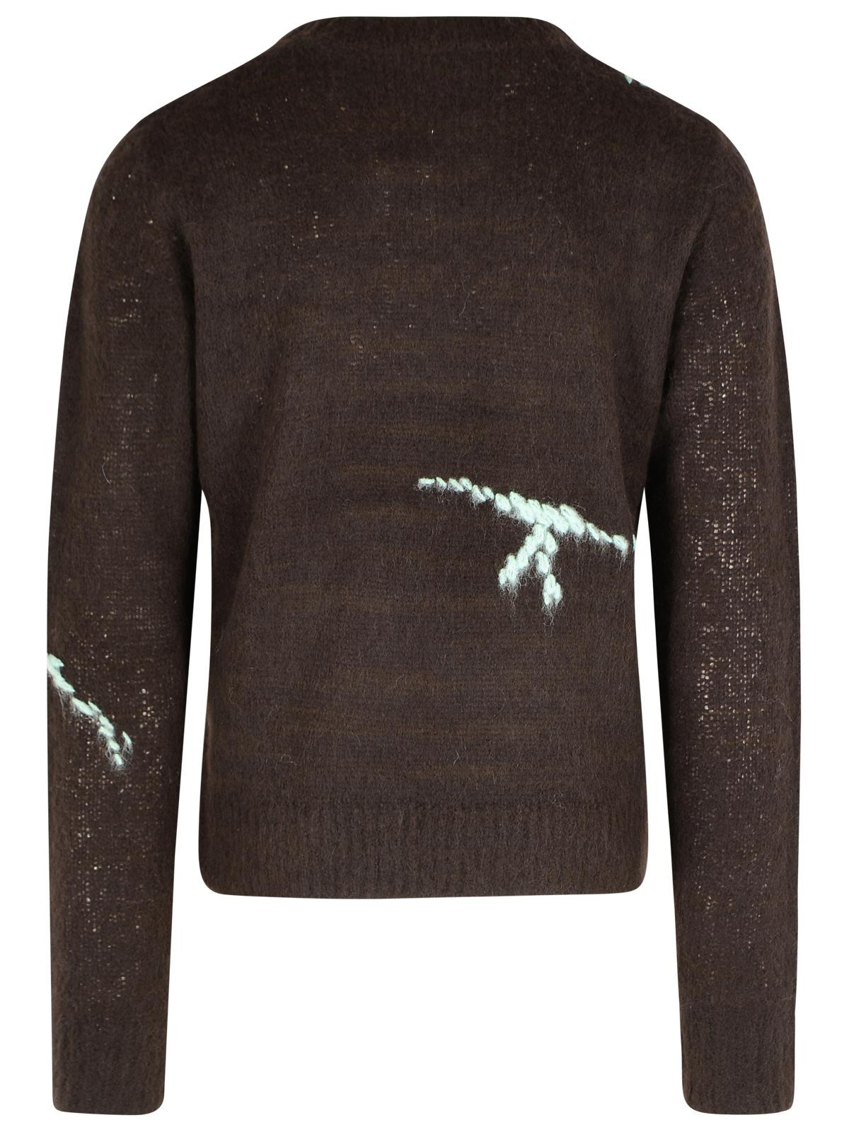 Dries Van Noten Brown Wool Blend Sweater Men - 3