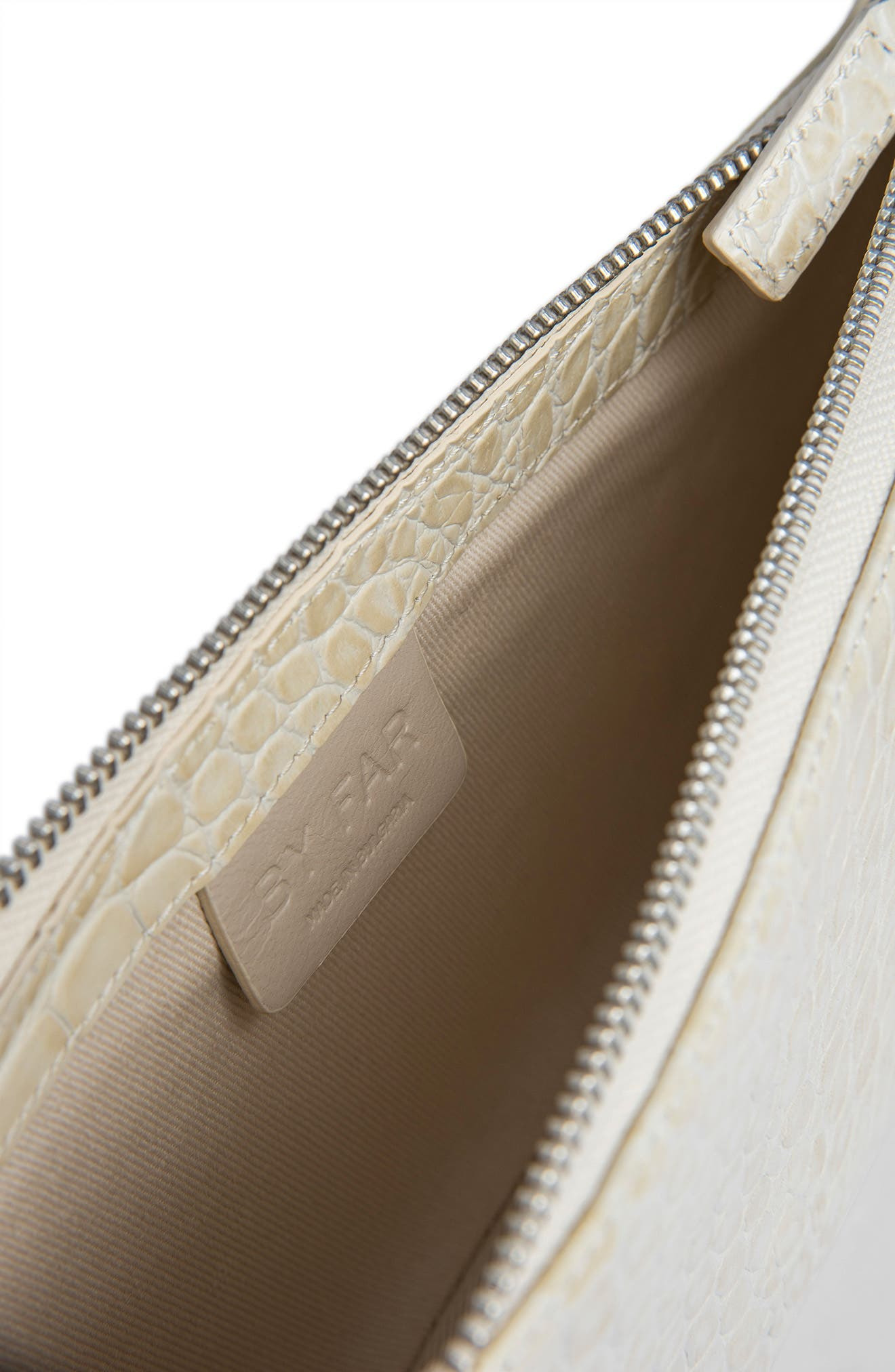 Rachel Croc Embossed Leather Bag - 3