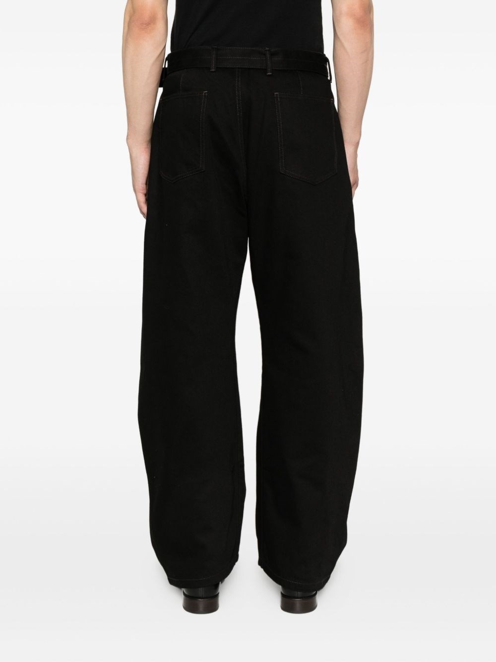 Twisted denim cotton jeans - 4