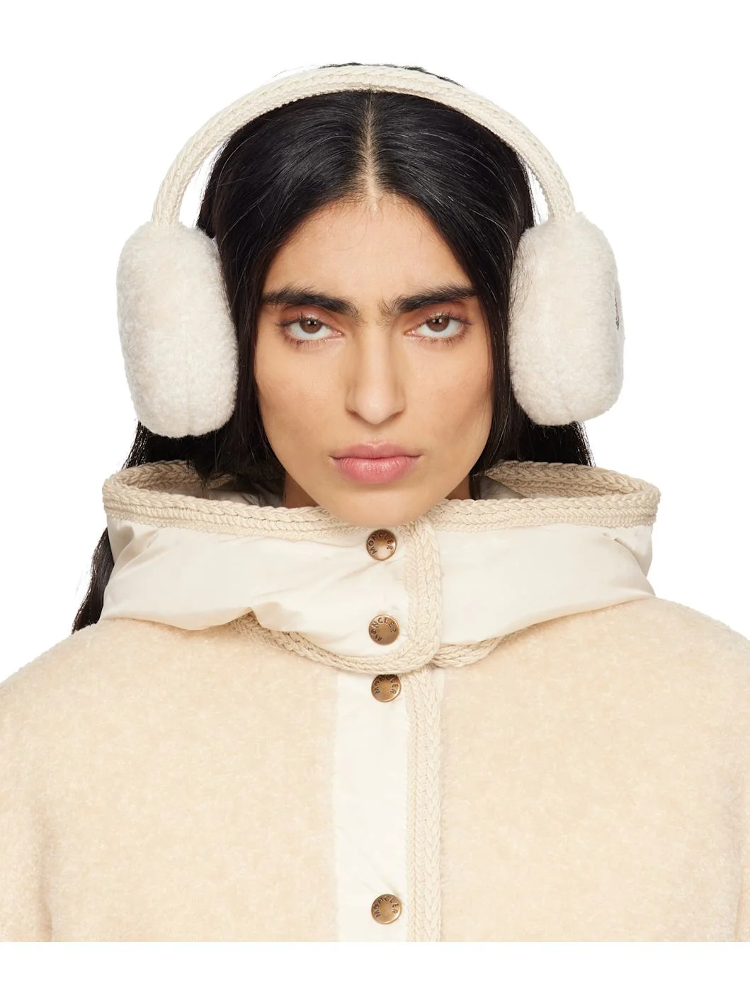 Off-White Teddy Ear Muffs - 1