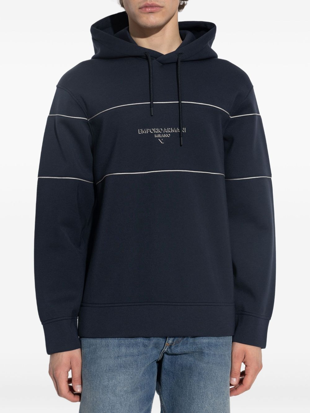 logo-print hoodie - 3