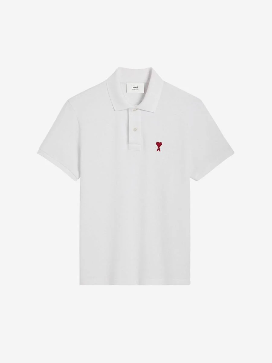 AMI Paris Ami De Coeur Cotton Polo - 1