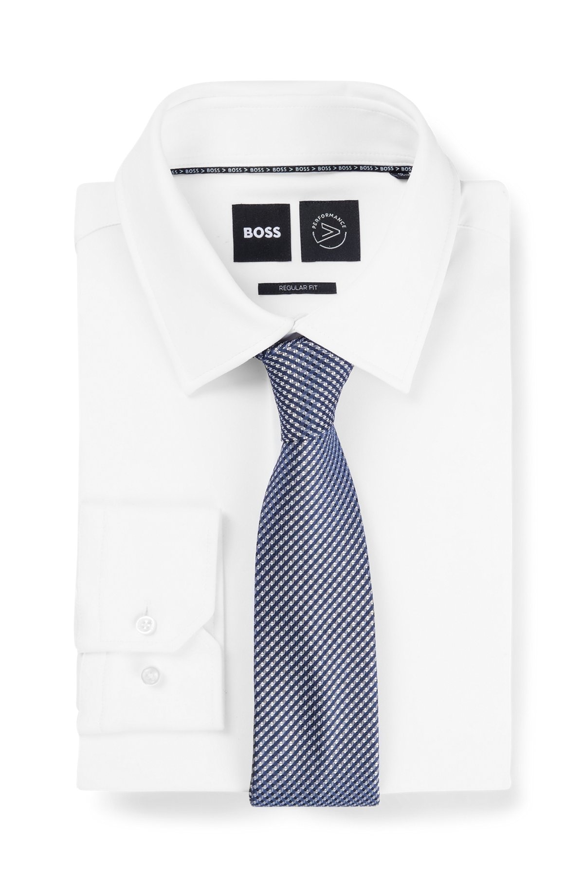 SILK-BLEND TIE WITH JACQUARD PATTERN 3