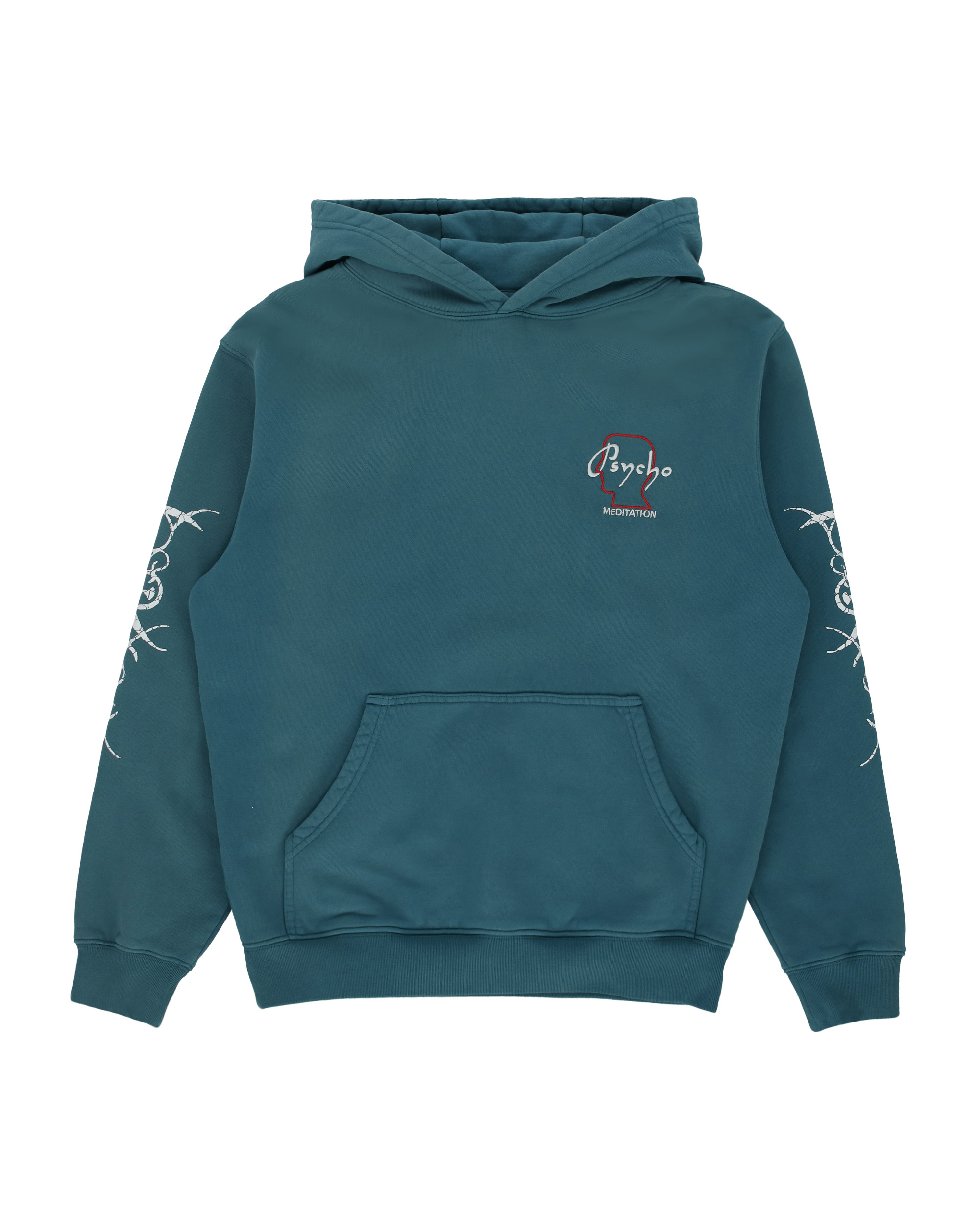 Psycho Meditation Hooded Sweatshirt Blue - 1