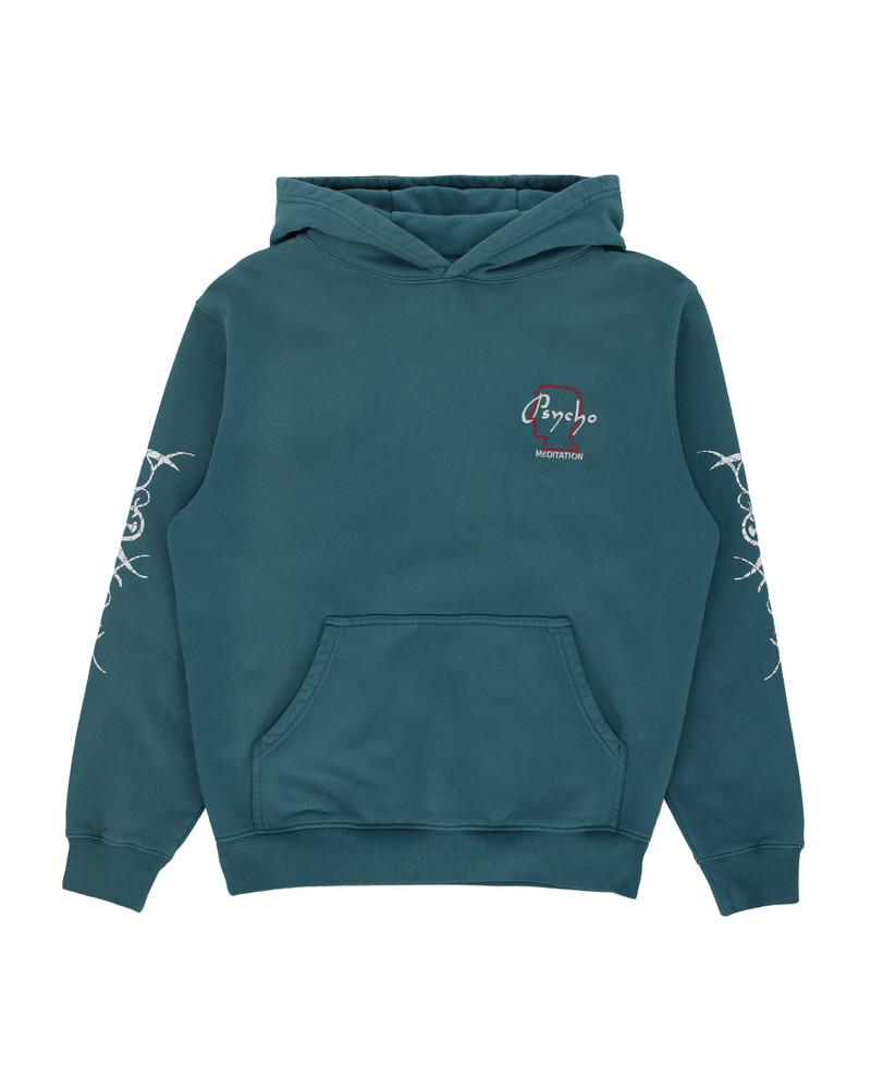 Psycho Meditation Hooded Sweatshirt Blue 1