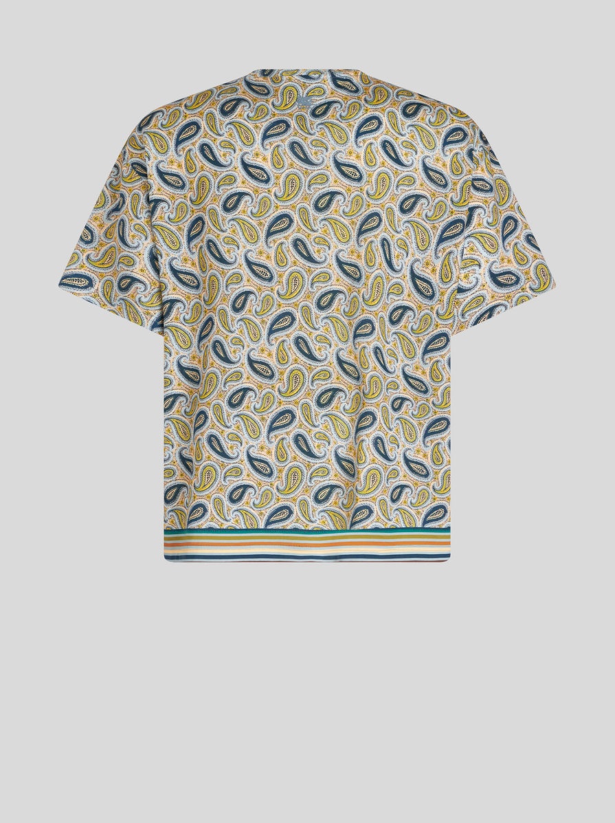 T-SHIRT WITH MICRO PAISLEY - 5