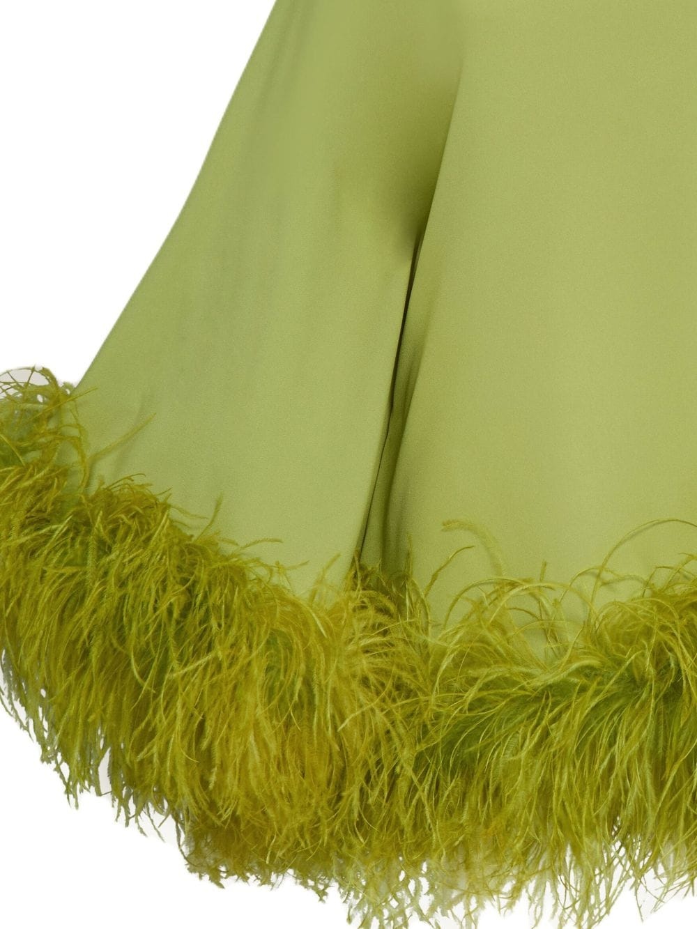 Piccolo Ubud feather-trim minidress - 2