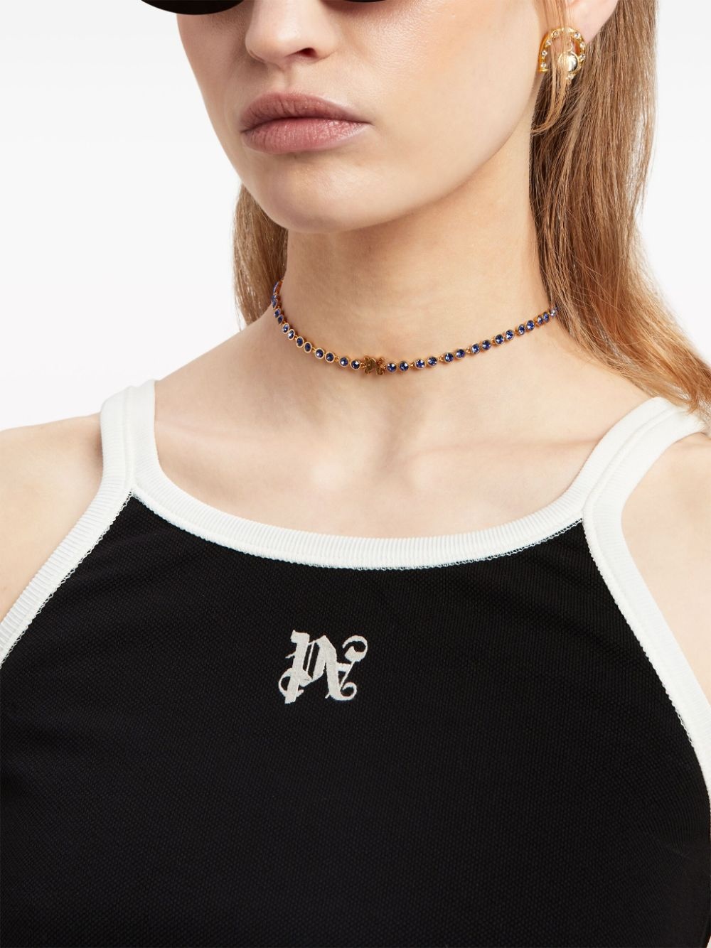 PA monogram cropped tank top - 6