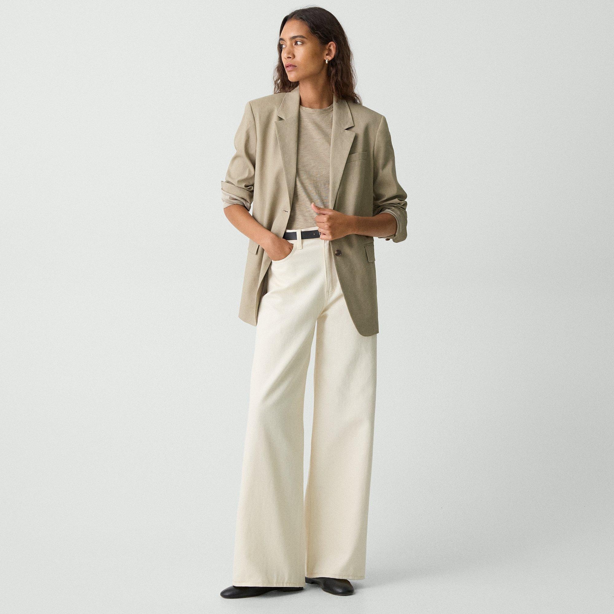 High-Waisted Wide-Leg Pant in Denim - 2