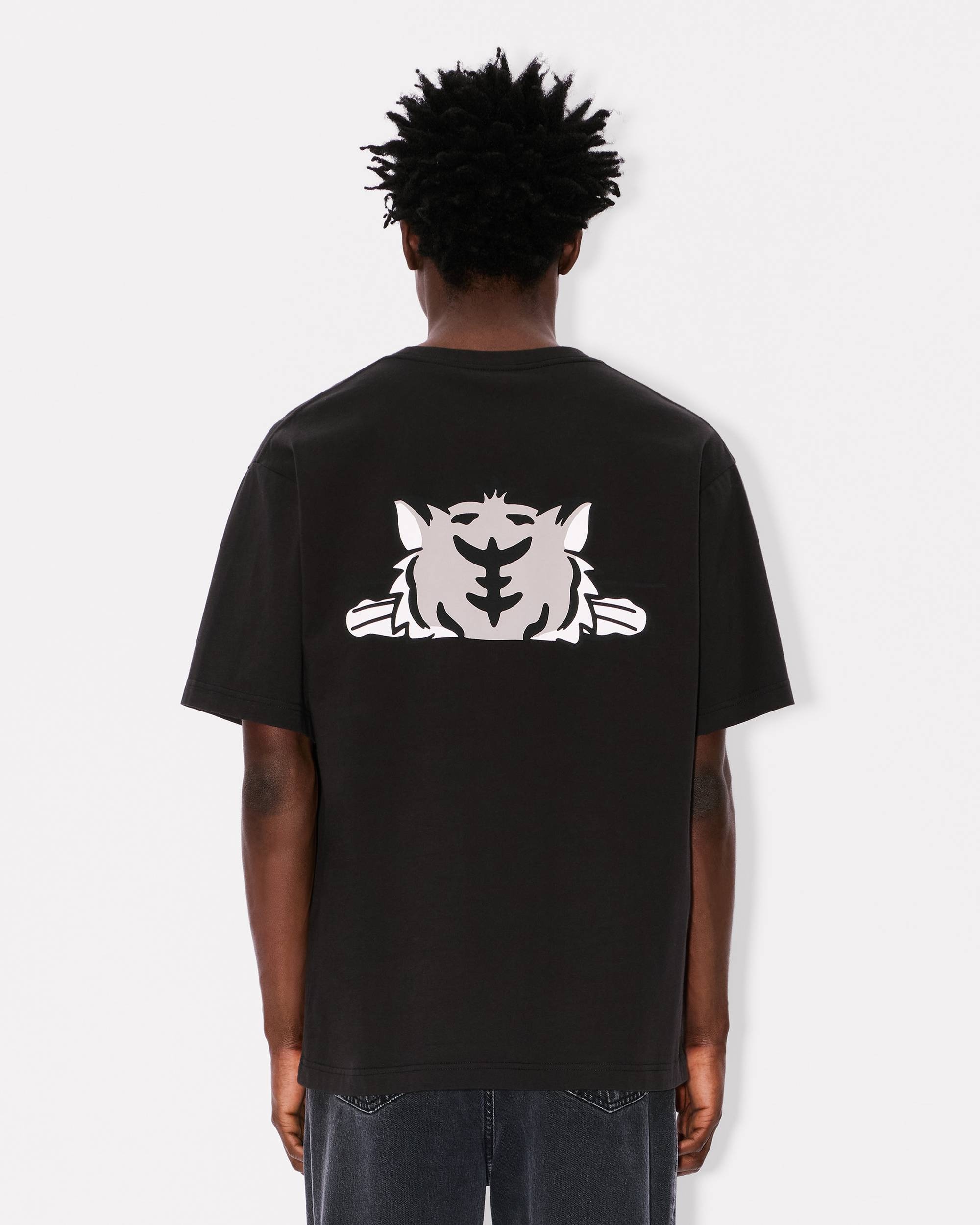 'KENZO Happy Tiger' oversized T-shirt in cotton - 4