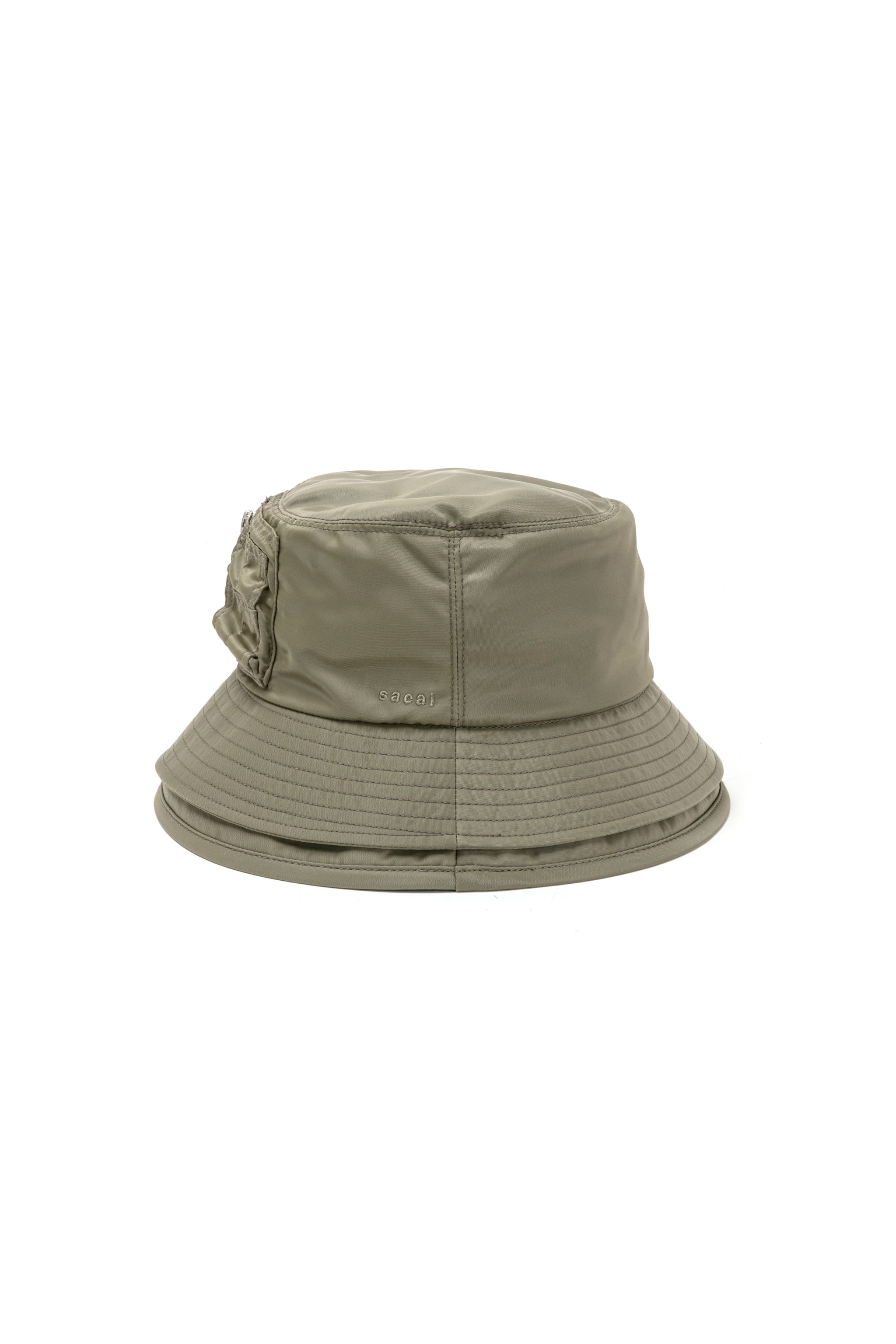Pocket Double Brim Hat / Nylon Twill - 3