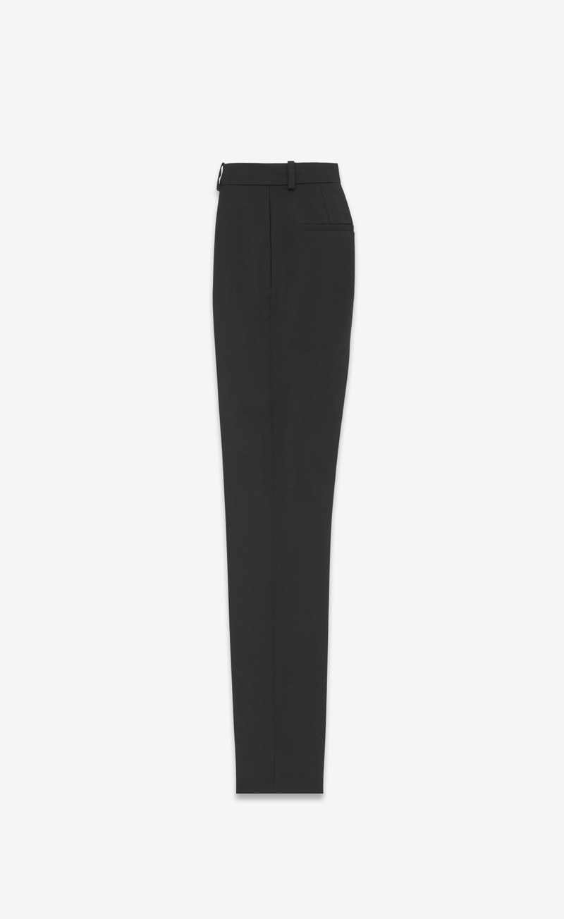 SAINT LAURENT pants in wool satin outlook