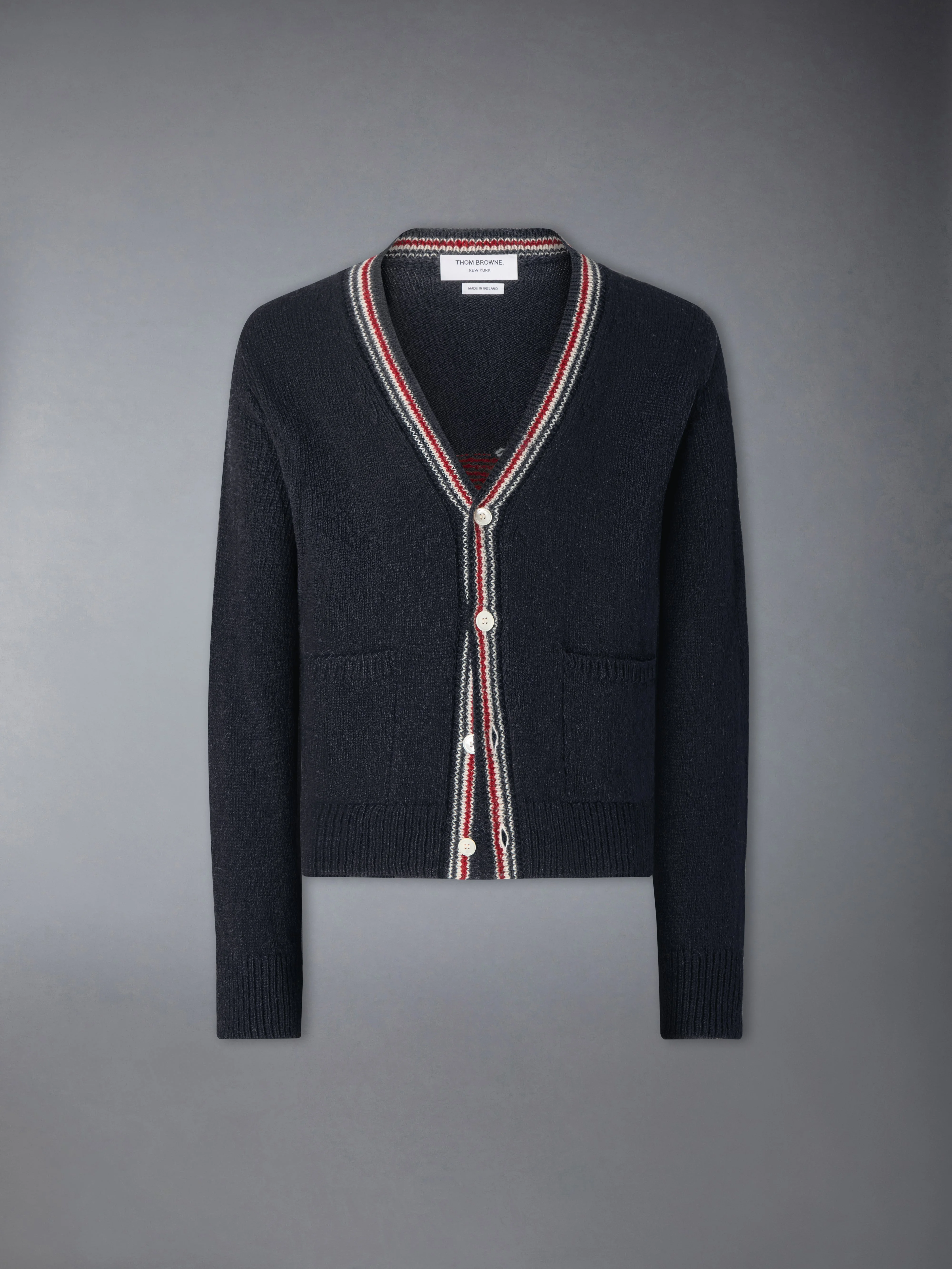 DONEGAL INTARSIA HECTOR PATCHWORK CARDIGAN - 1