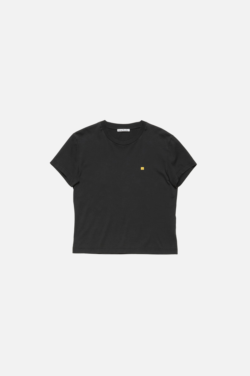 Face logo t-shirt - fitted - Faded black 5