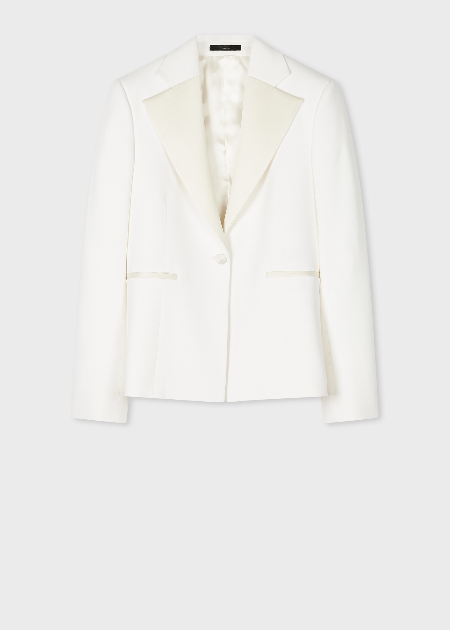 Women's Ivory Single-Button Evening Blazer - 1