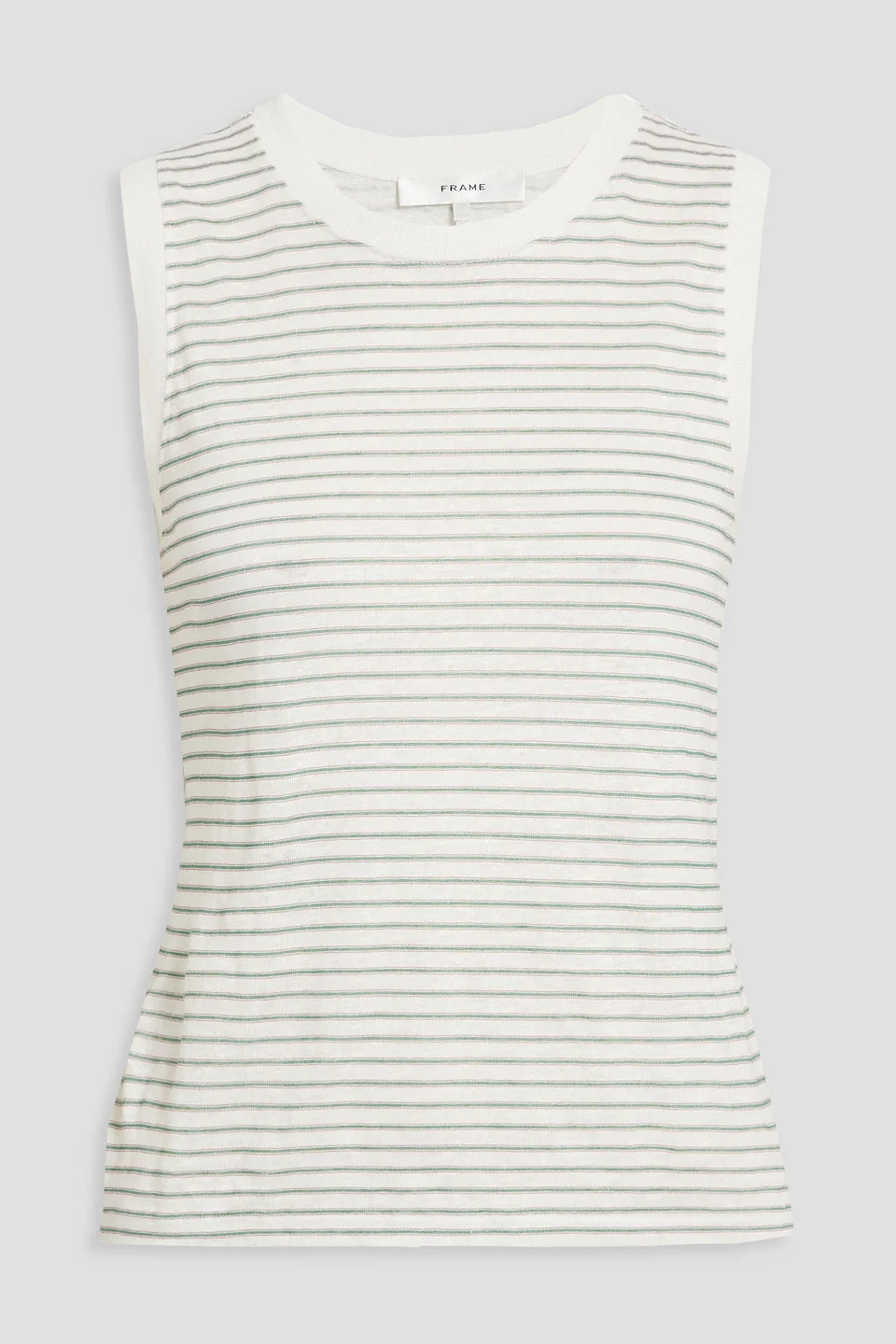 Striped linen-jersey tank - 1