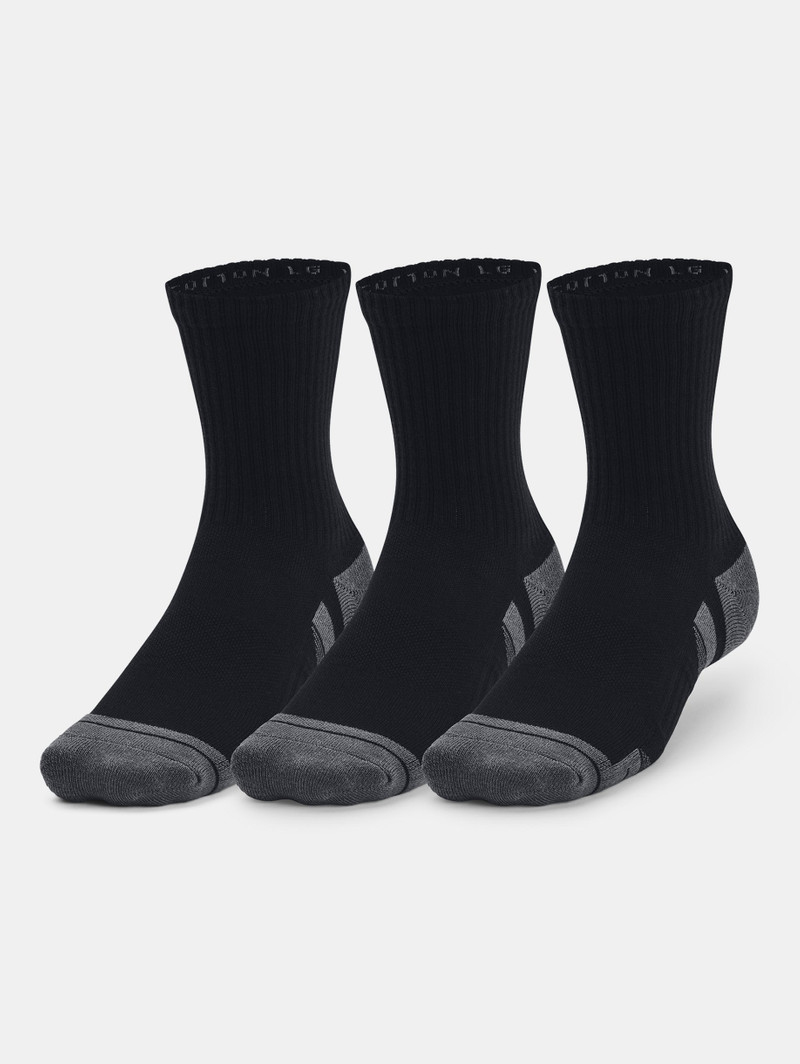 Unisex UA Performance Cotton 3-Pack Mid-Crew Socks 3