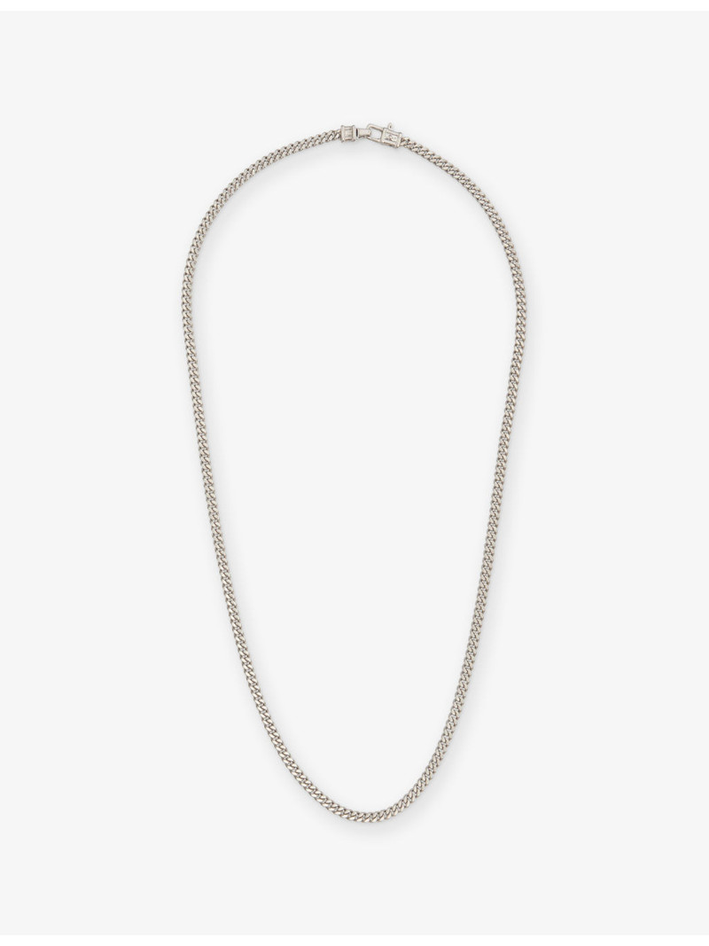 Curb Chain M Rhodium-Plated 925 Sterling-Silver Necklace 1