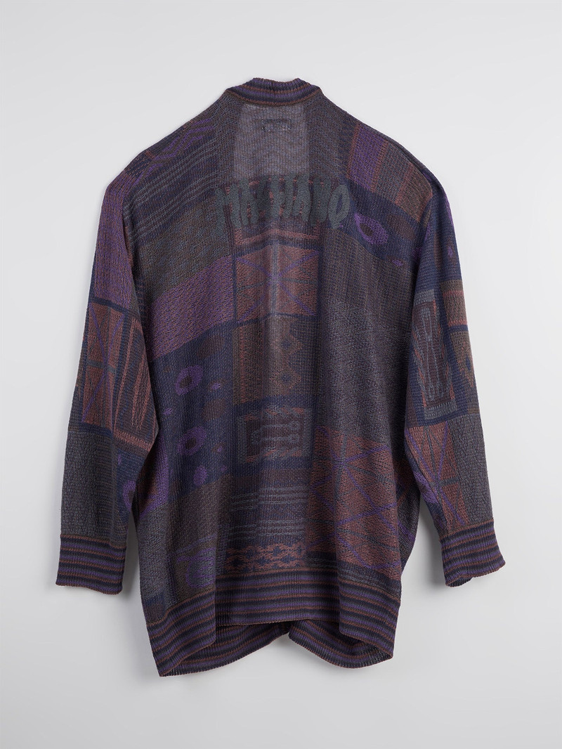 MAGLIANO Grampa Jacquard Cardigan Dark Combo outlook