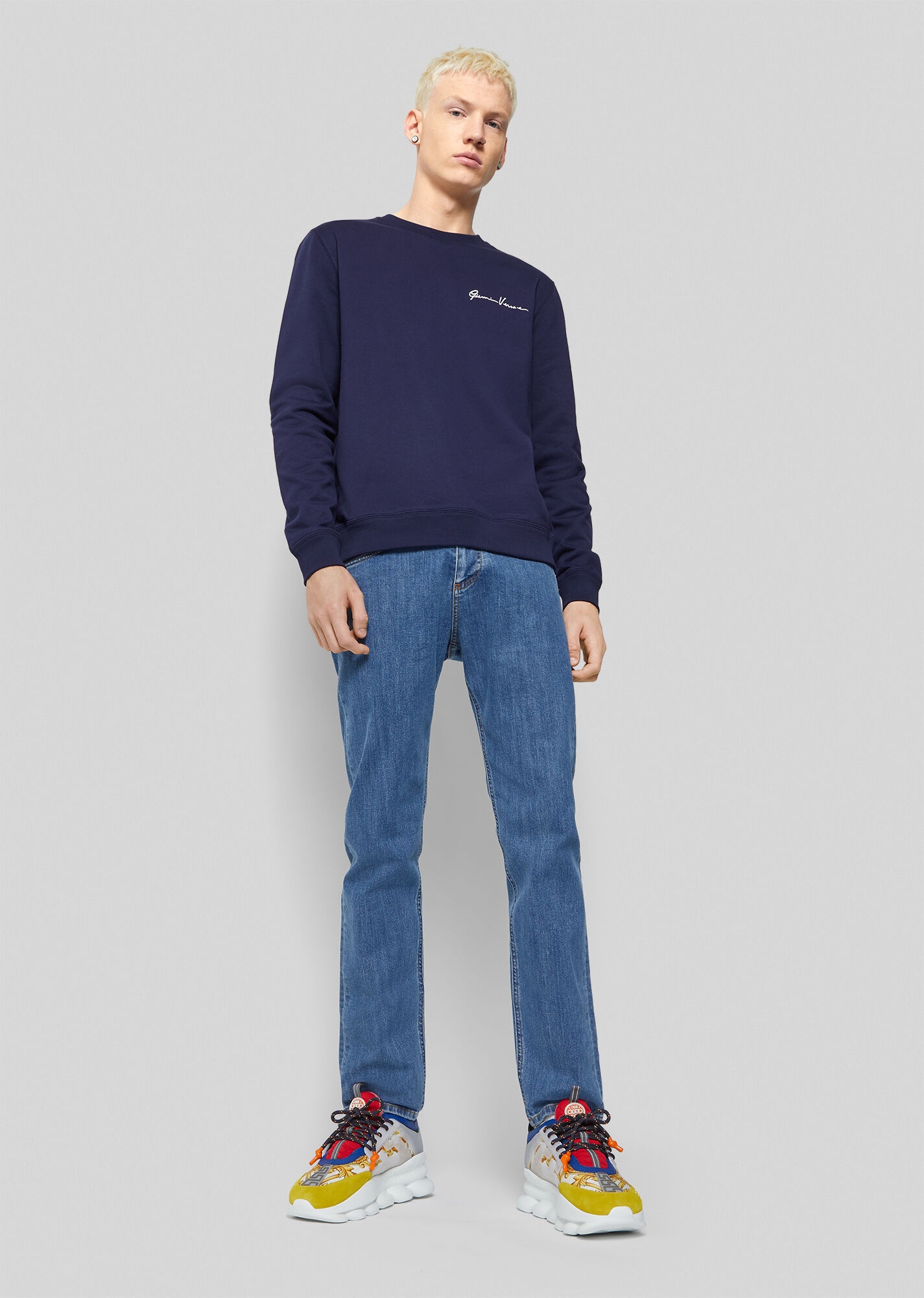 Embroidered GV Signature Sweatshirt - 4