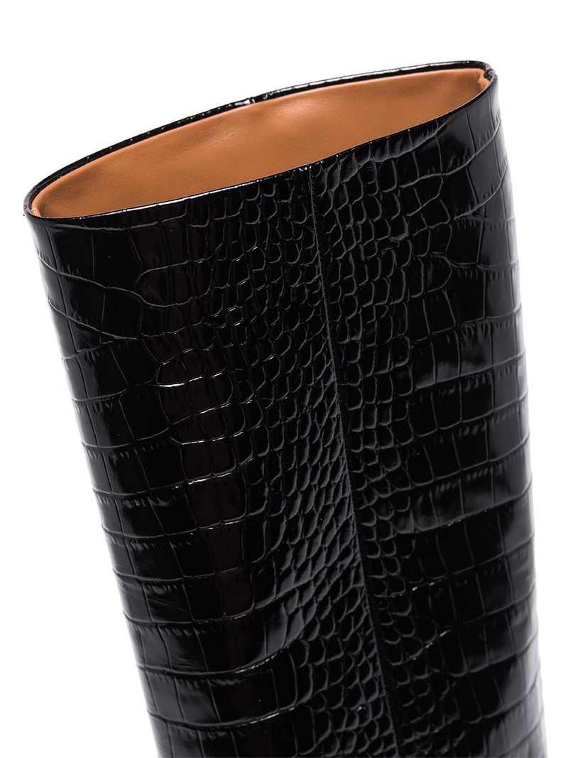 PARIS TEXAS crocodile-embossed boots outlook
