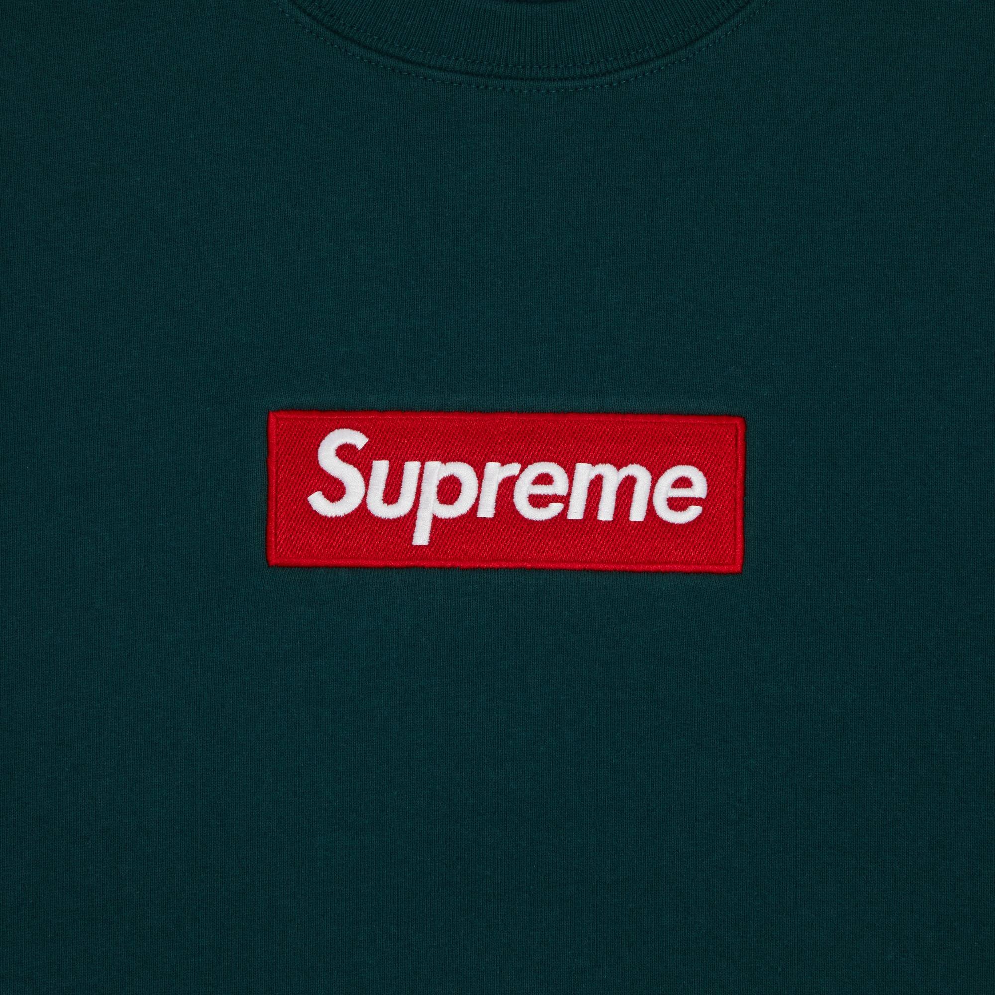 Supreme Box Logo Crewneck 'Dark Pine' - 3