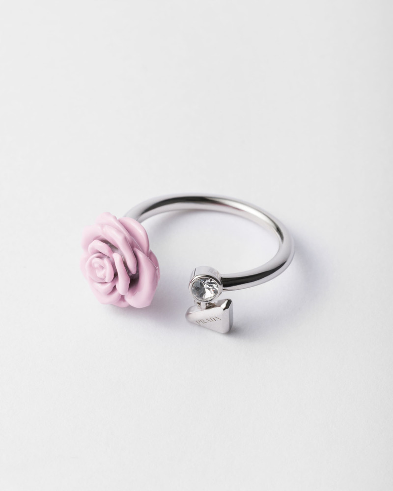Prada Enamelled metal ring outlook