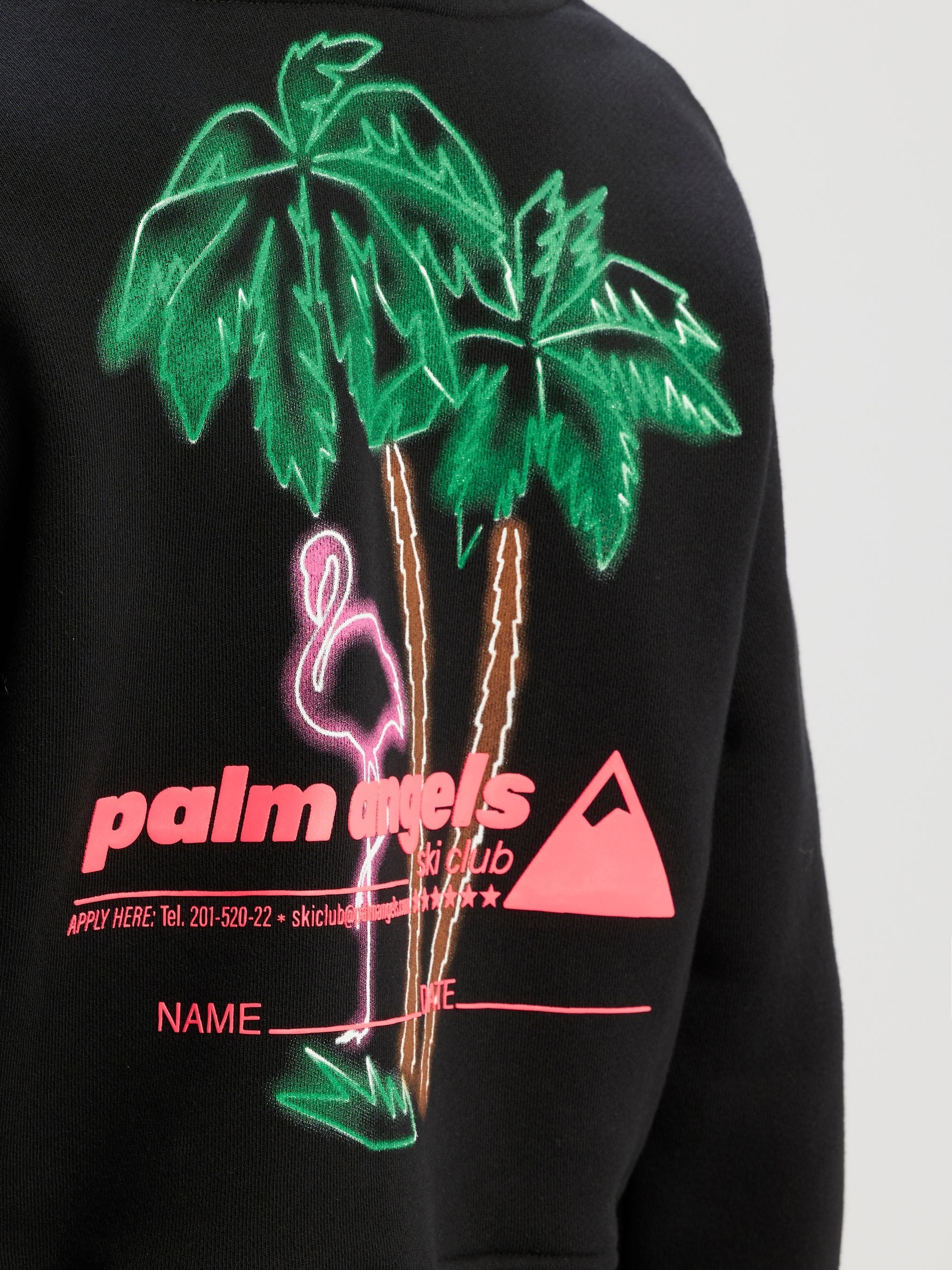 Palm Angels Ski Club Zip Fitted Hoodie - 6