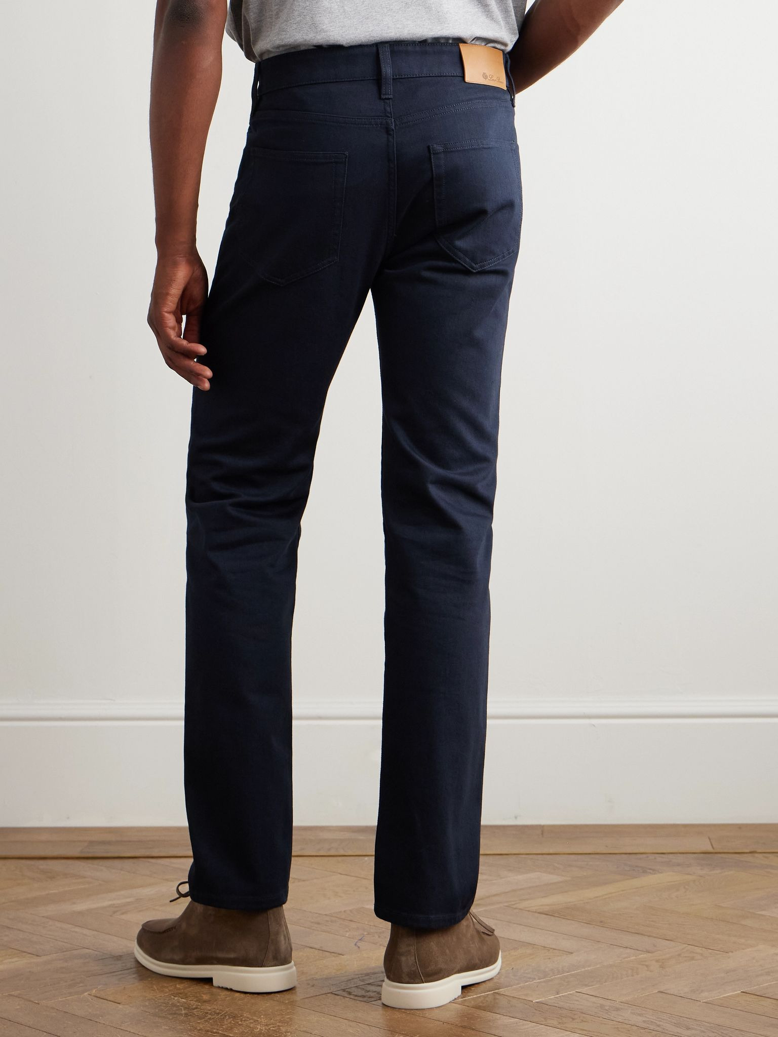 Quarona Slim-Fit Straight-Leg Jeans Navy - 4