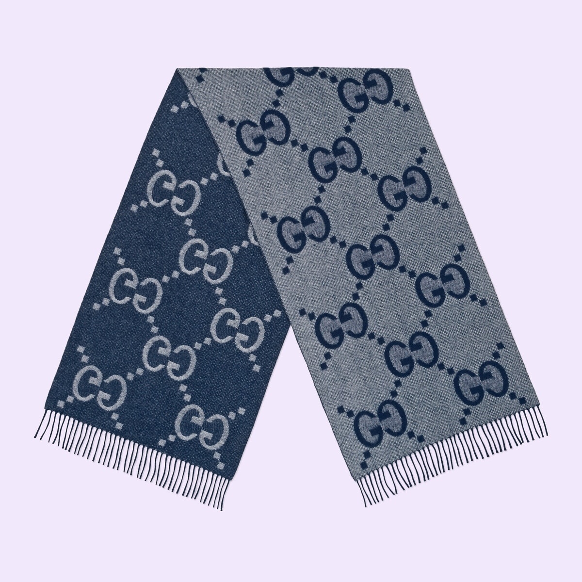 GG cashmere jacquard scarf - 2