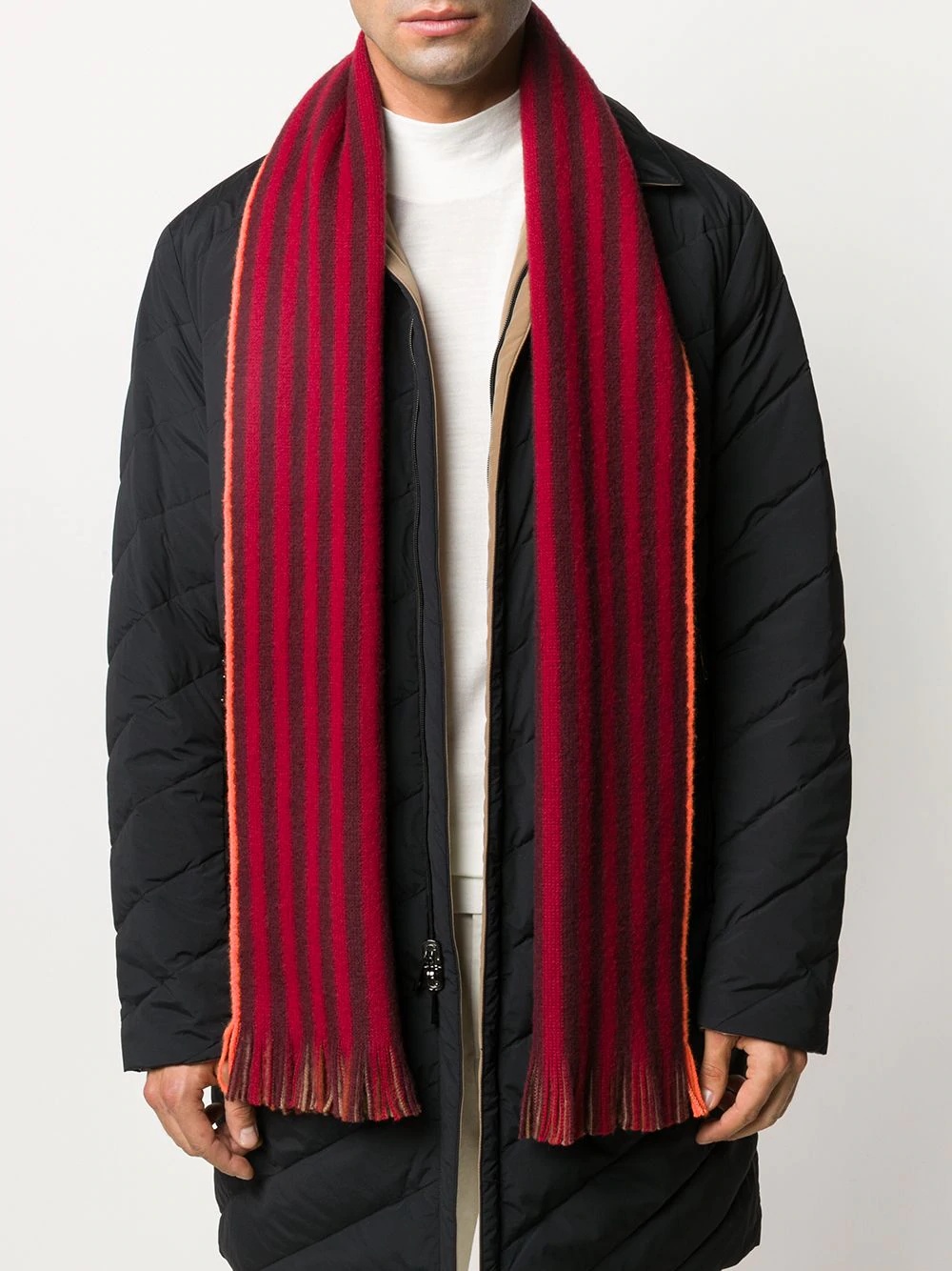 striped wool scarf - 2