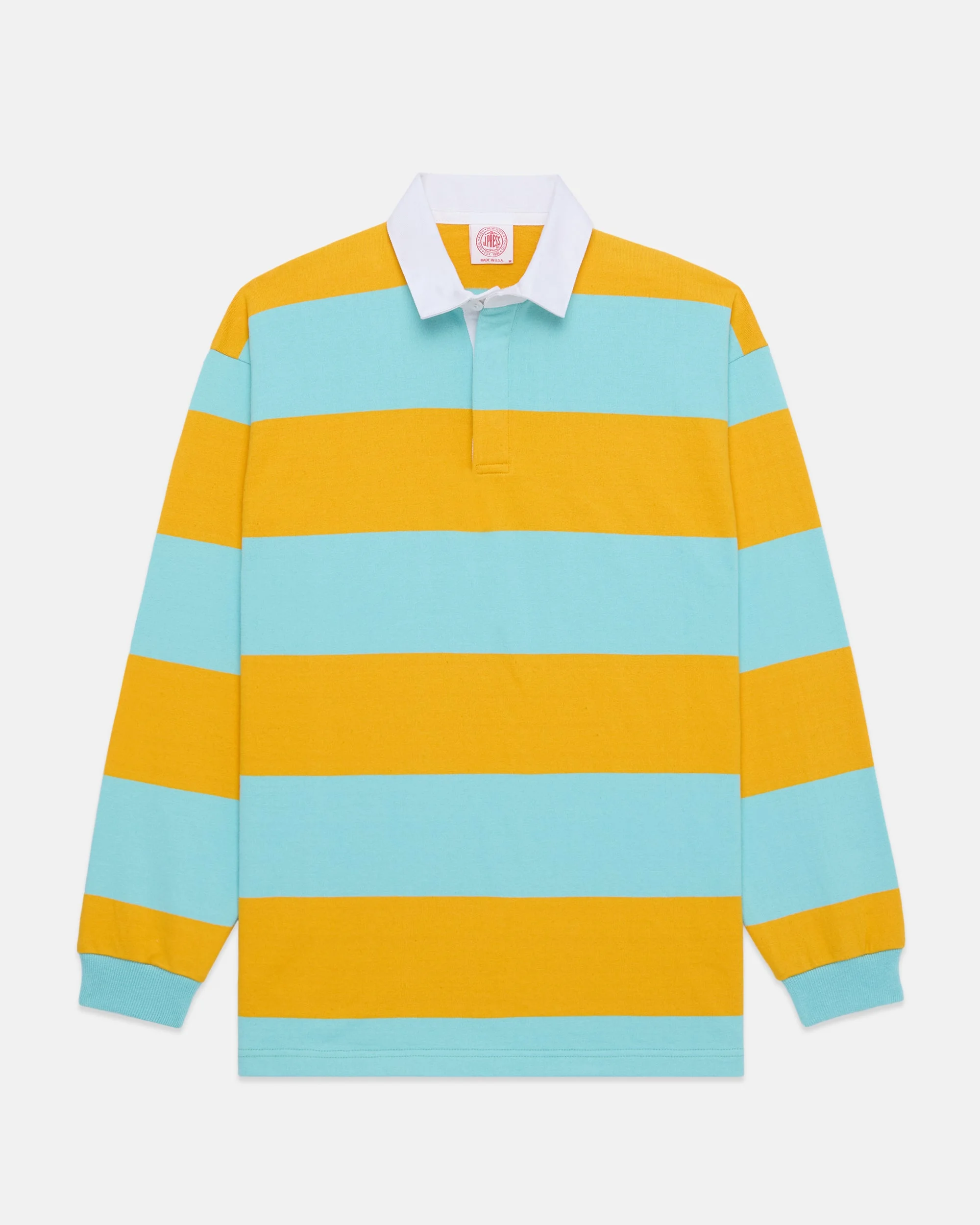 MADE-IN-USA AQUA GUARD STRIPE COTTON RUGBY - 1