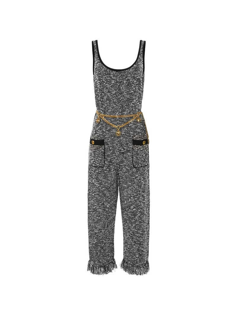 fringed bouclé knit jumpsuit 1