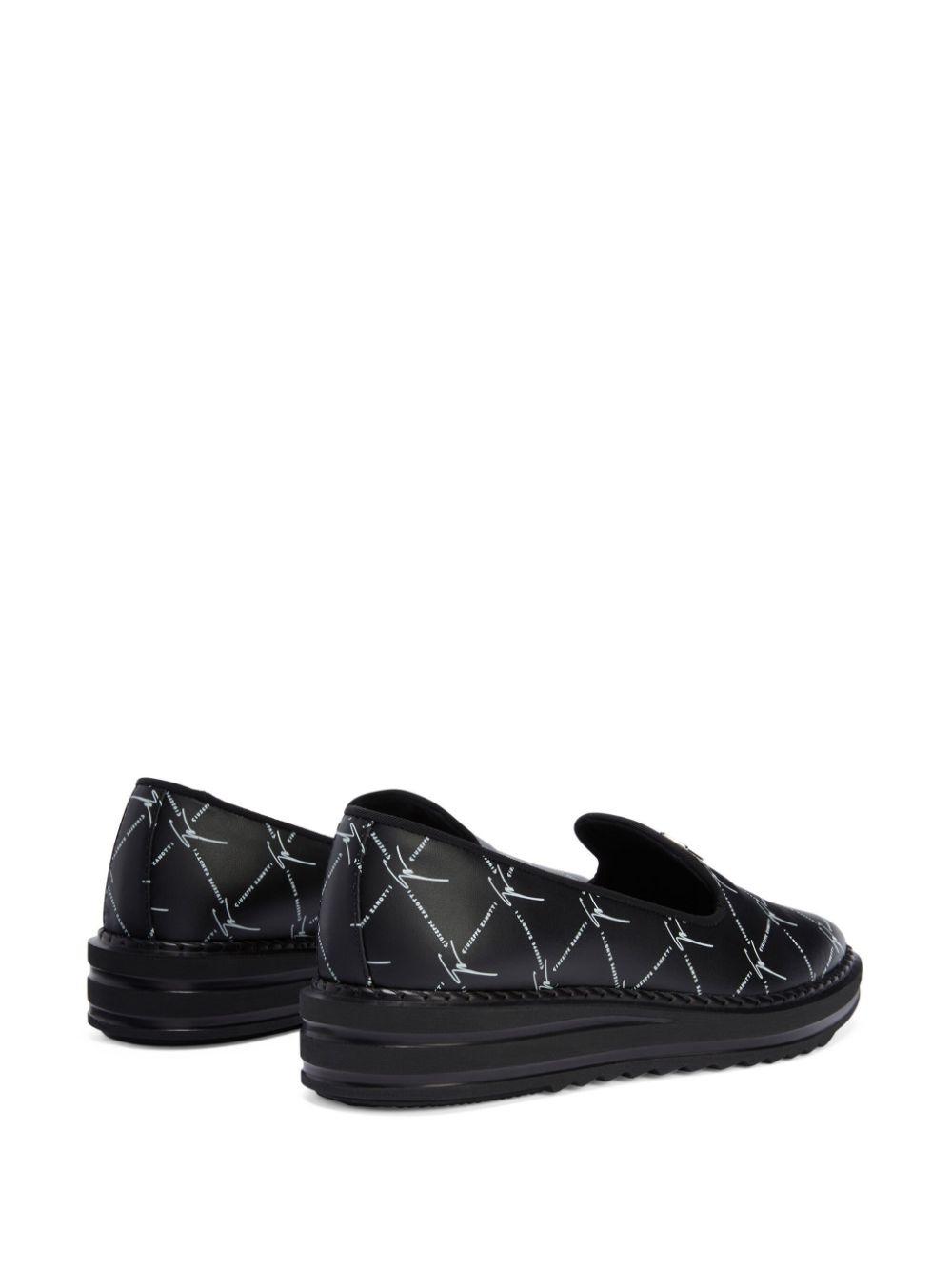 Tim logo-lettering loafers - 3