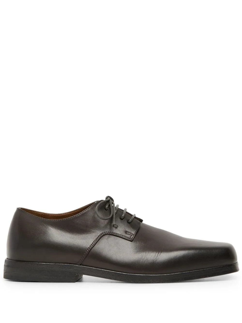 square-toe leather oxford shoes - 1