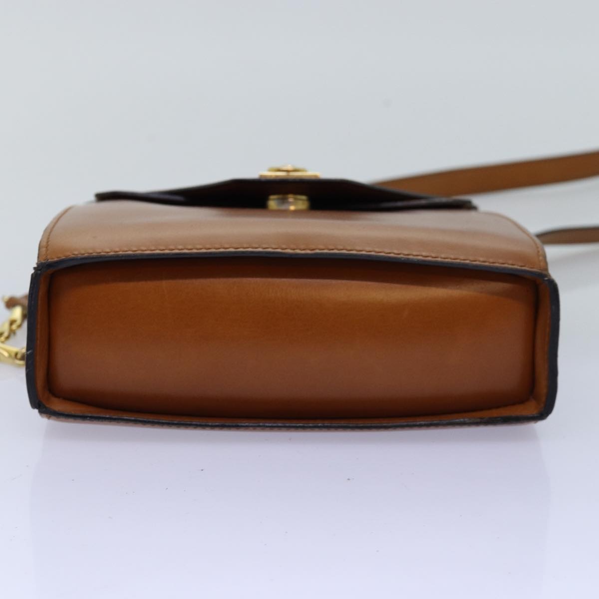 CELINE Hand Bag Leather Brown - 5
