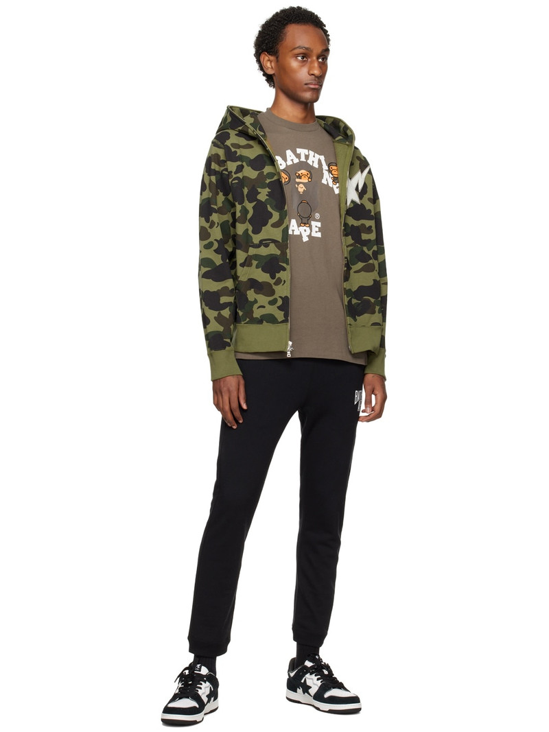 A BATHING APE® Green 1st Camo Hoodie outlook