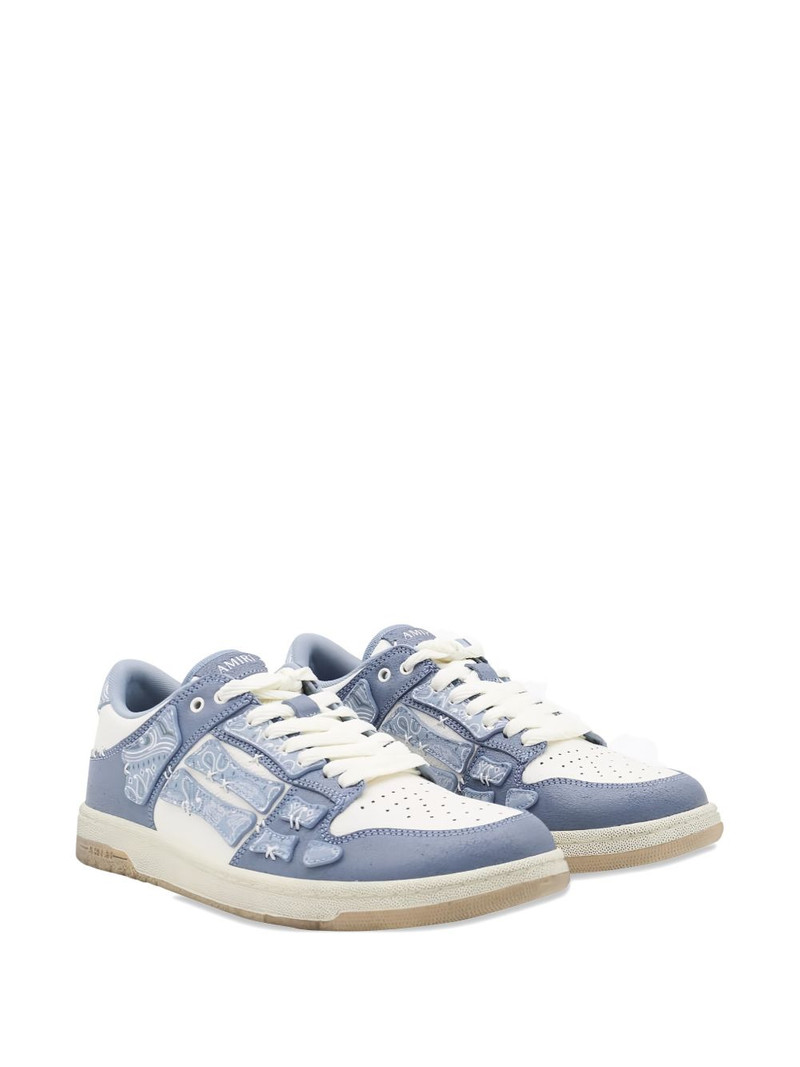 AMIRI Skel bandana skeleton low top sneakers outlook
