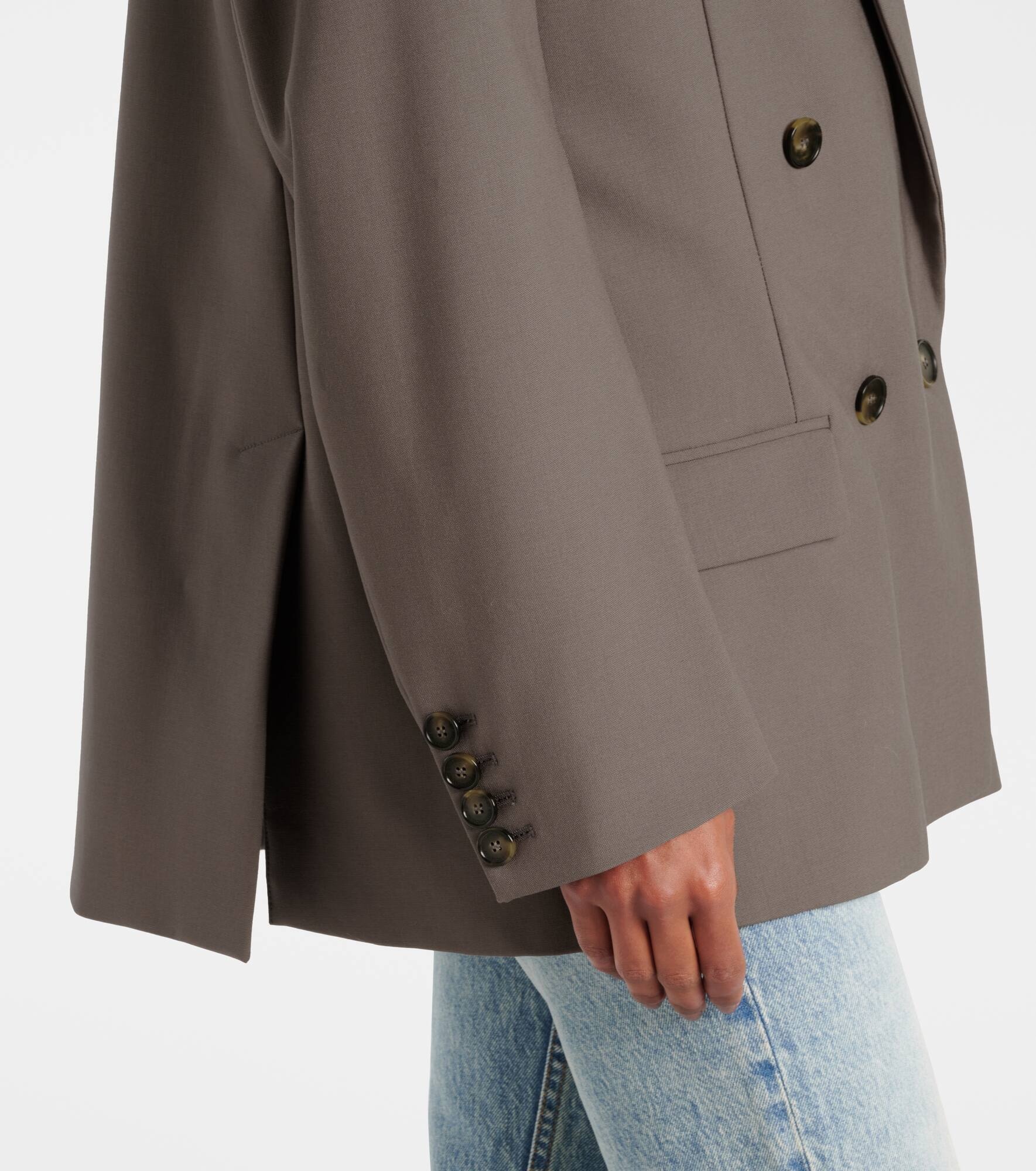 Oversized wool blazer - 6