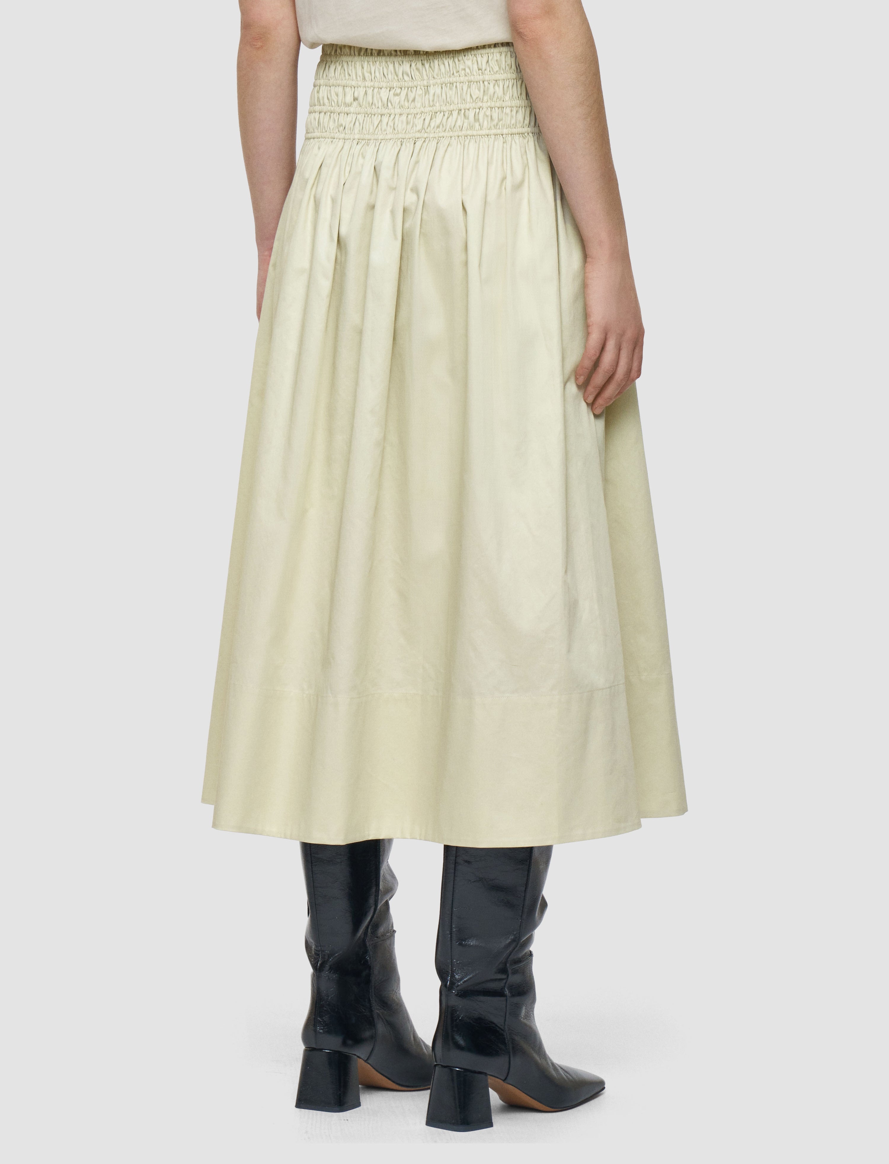 Leonie Cotton Sateen Skirt - 3