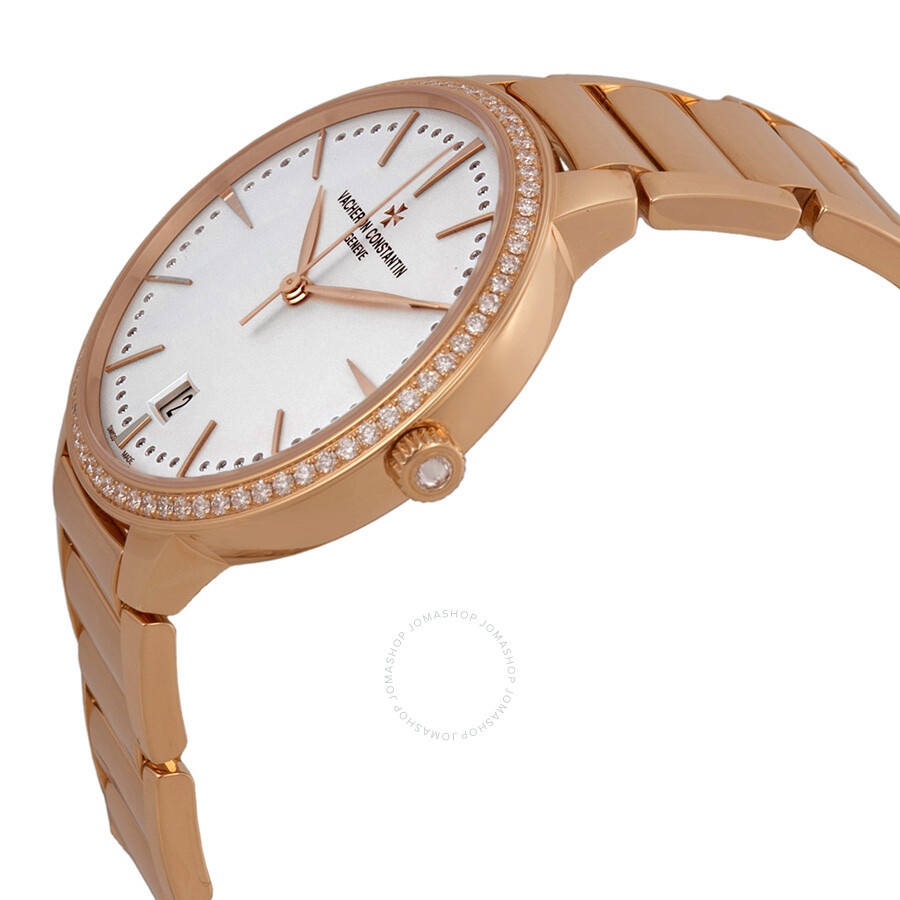 Vacheron Constantin Patrimony Contemporaine Silver Dial 18kt Rose Gold Ladies Watch 85515CA1R-9840 - 2