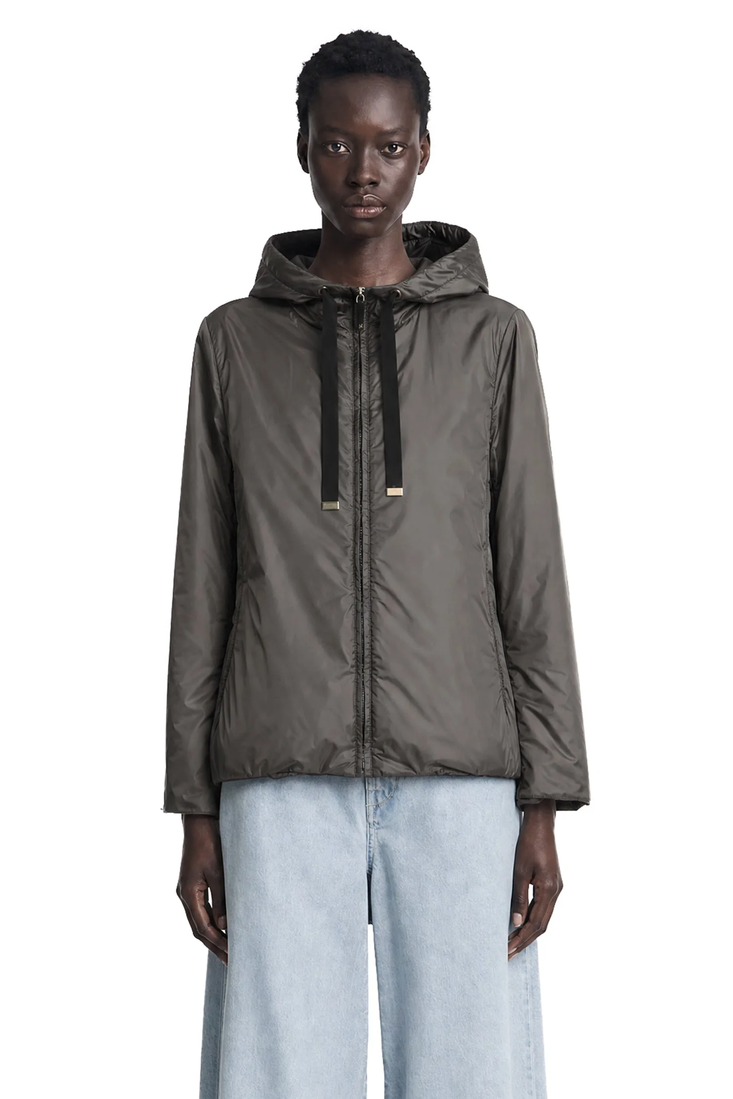 Padded Water-repellent Hooded Jacket - 1